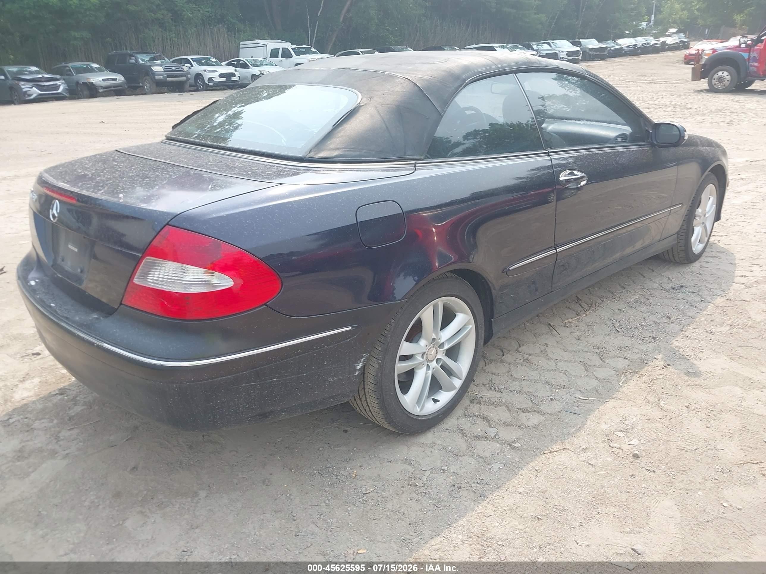 2009 Mercedes-benz Clk 350 Black vin: WDBTK56F59T101593