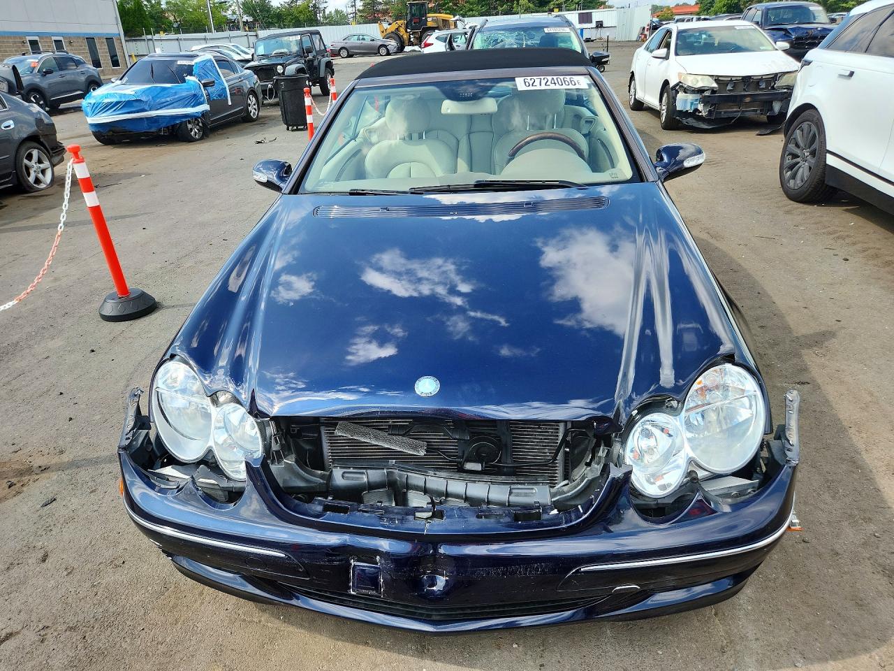 2009 Mercedes-benz Clk 350 Blue vin: WDBTK56F59T107474