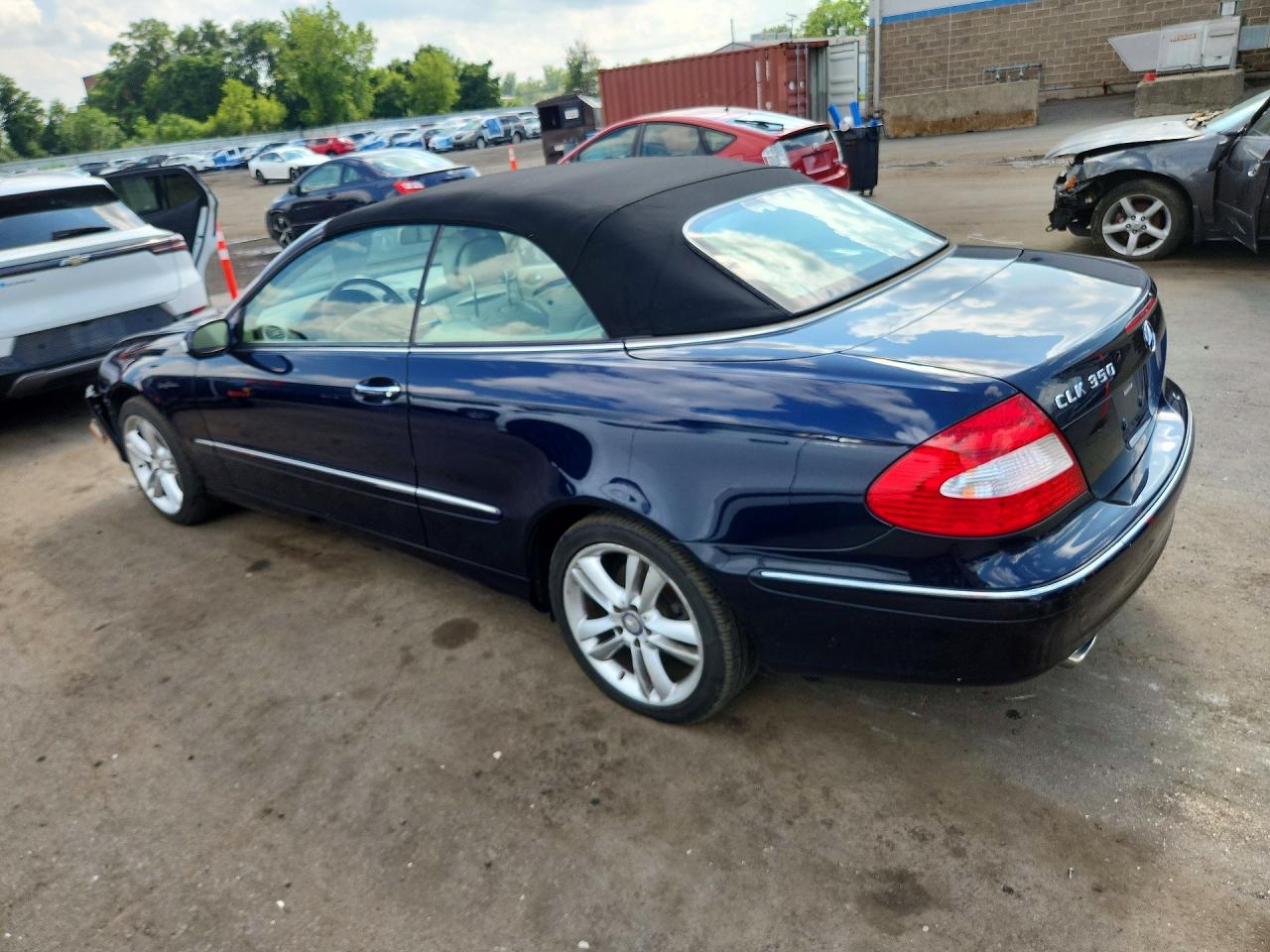 2009 Mercedes-benz Clk 350 Blue vin: WDBTK56F59T107474