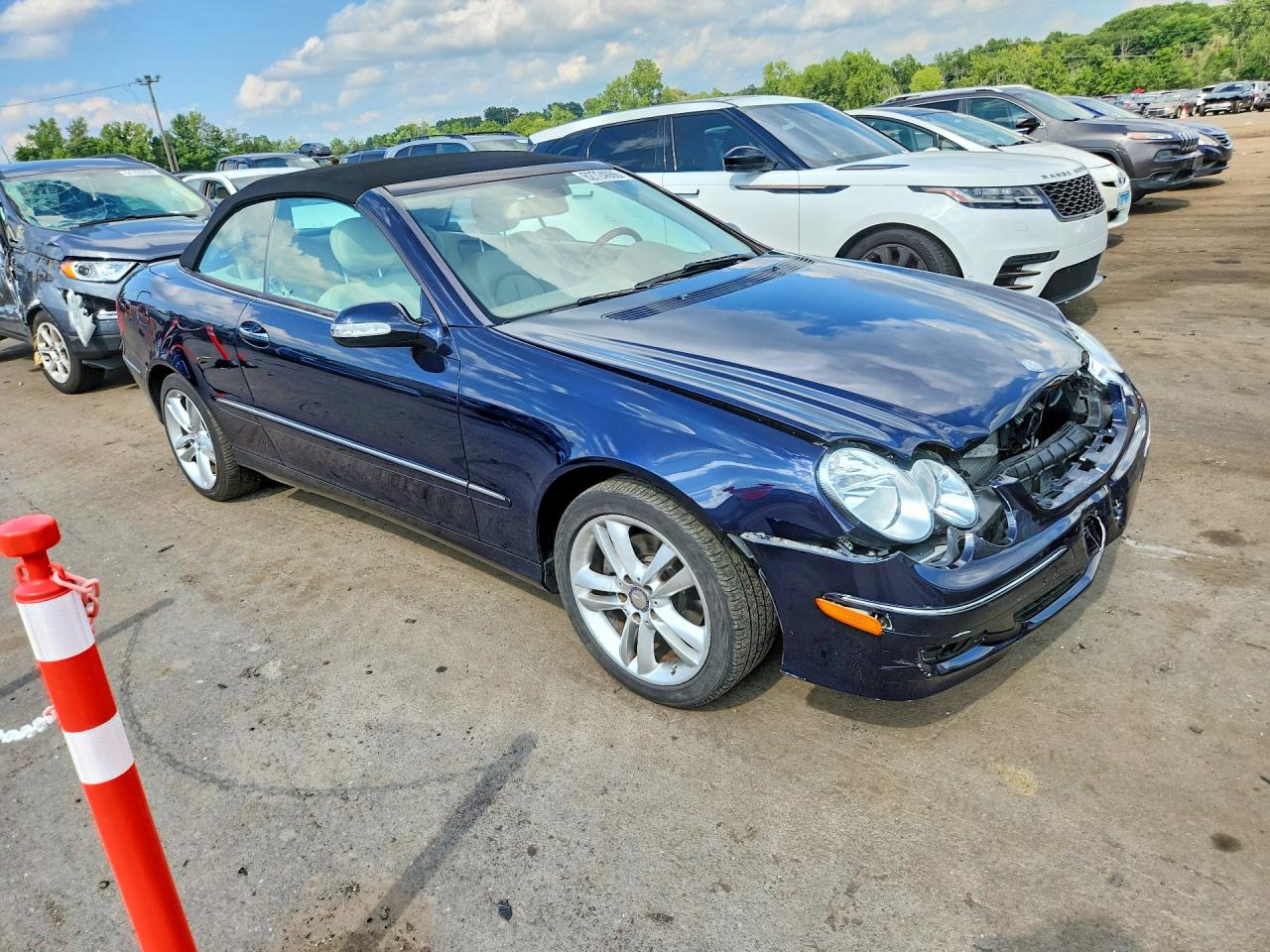 2009 Mercedes-benz Clk 350 Blue vin: WDBTK56F59T107474