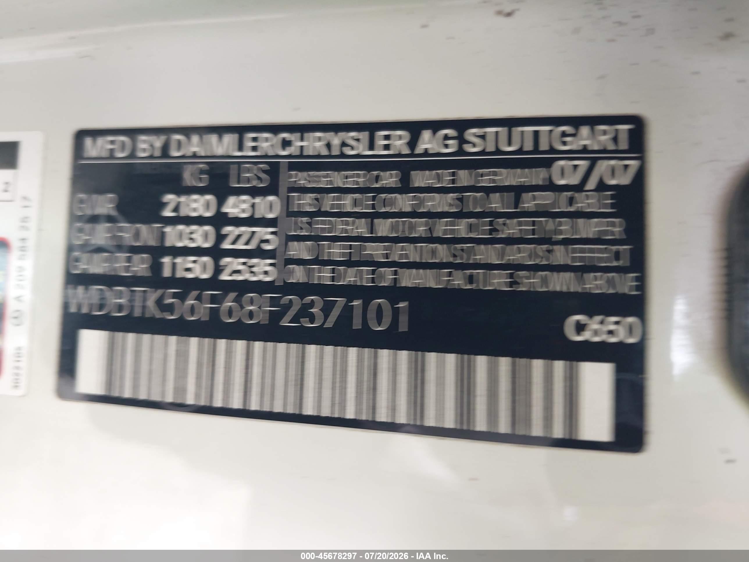2008 Mercedes-benz Clk 350   White vin: WDBTK56F68F237101