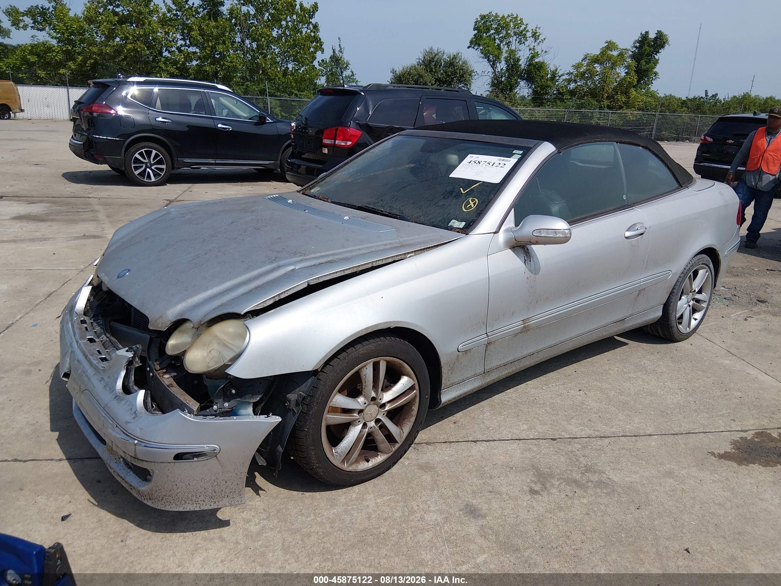 2008 Mercedes-benz Clk 350   Gray vin: WDBTK56F78F255073