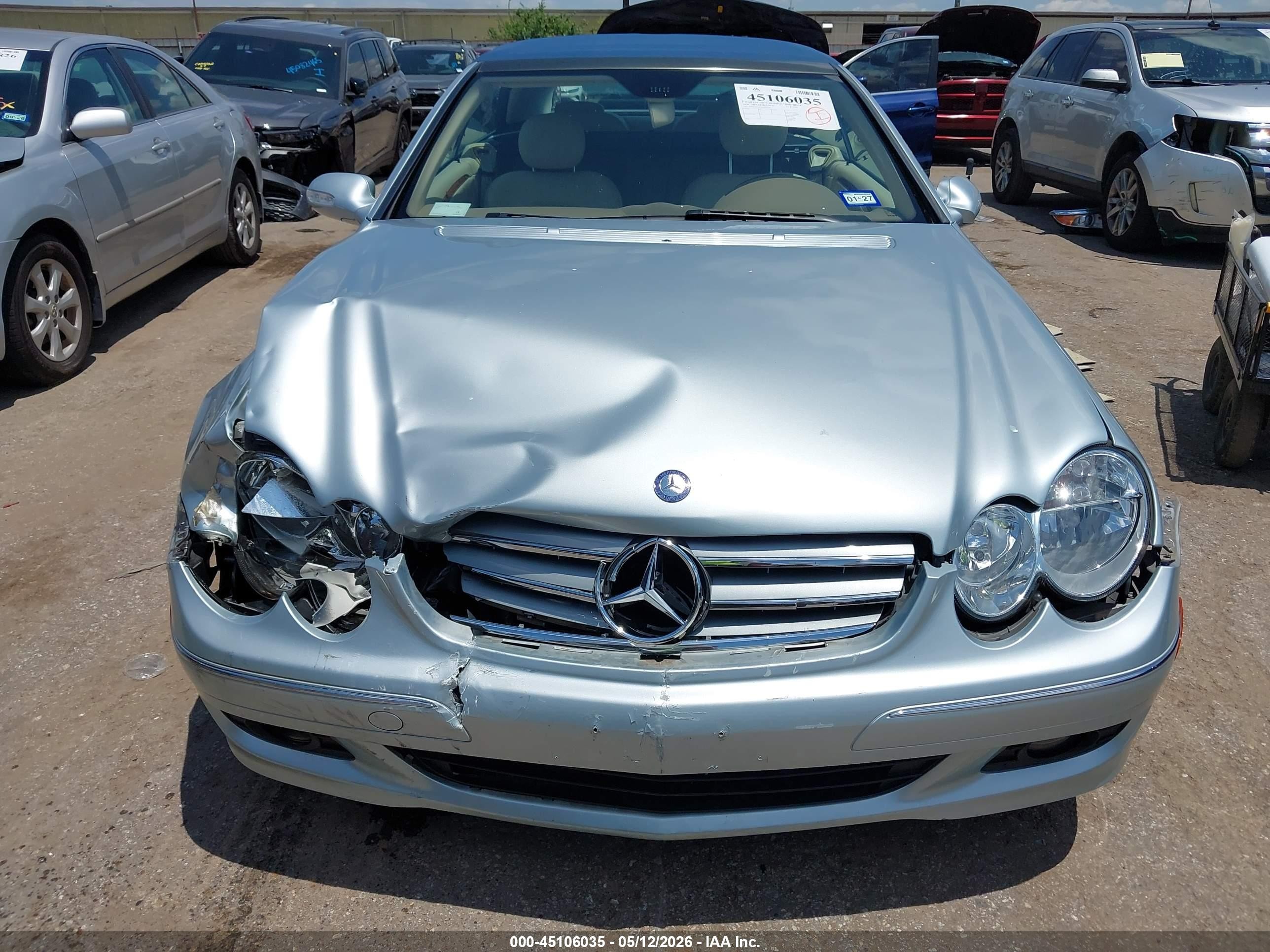 2008 Mercedes-benz Clk 350   Light Blue vin: WDBTK56F78T099229