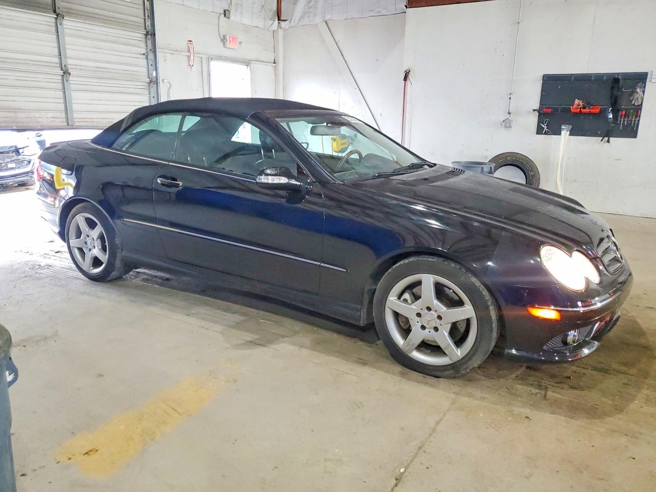 2009 Mercedes-benz Clk 350 Black vin: WDBTK56F79T105256