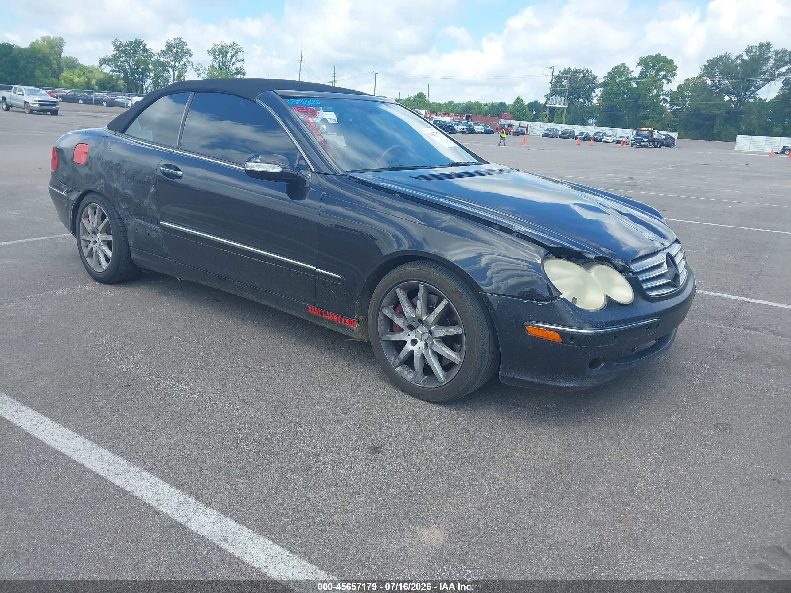 2007 Mercedes-benz Clk 350   Black vin: WDBTK56F87F231301