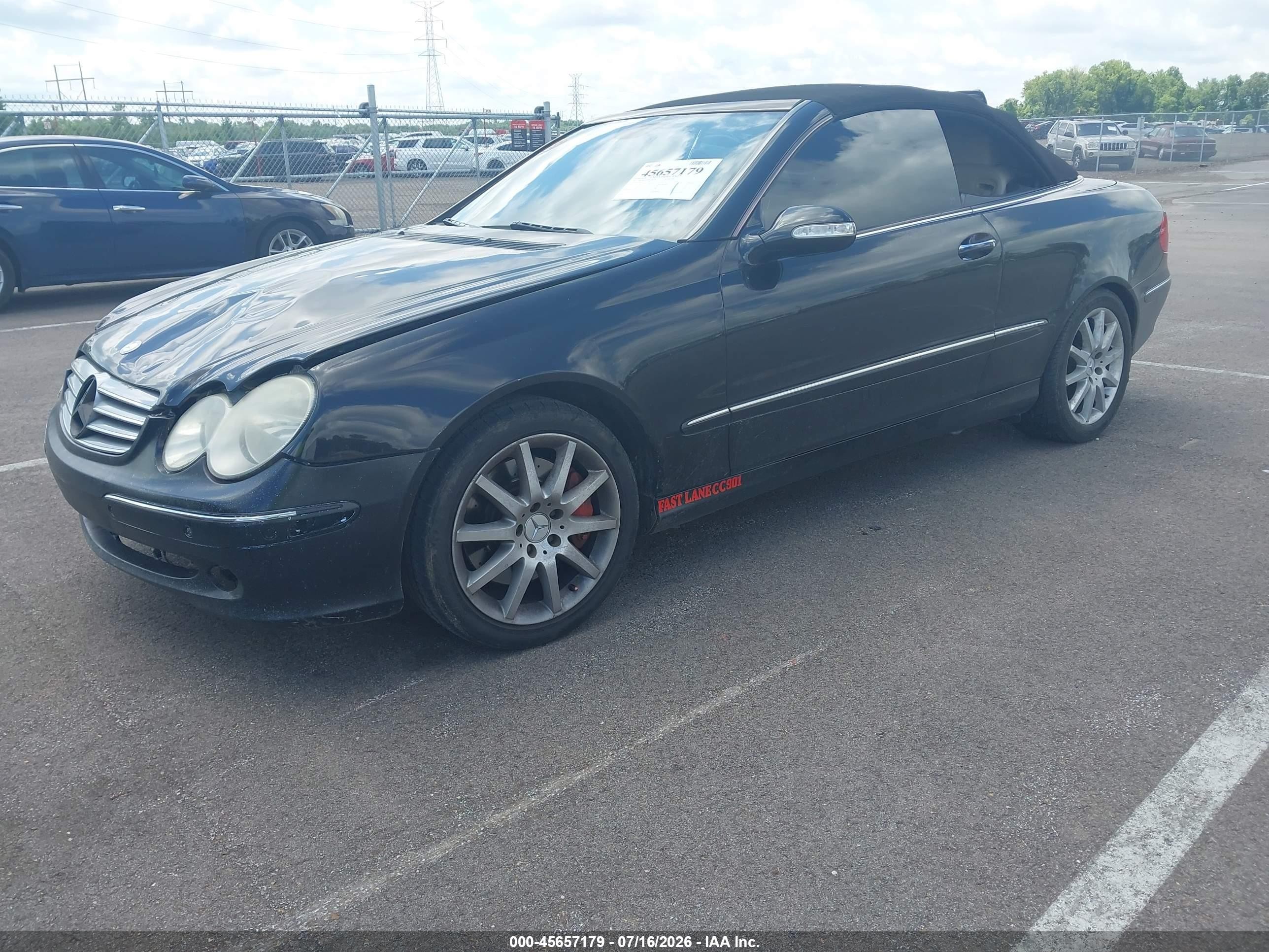 2007 Mercedes-benz Clk 350   Black vin: WDBTK56F87F231301