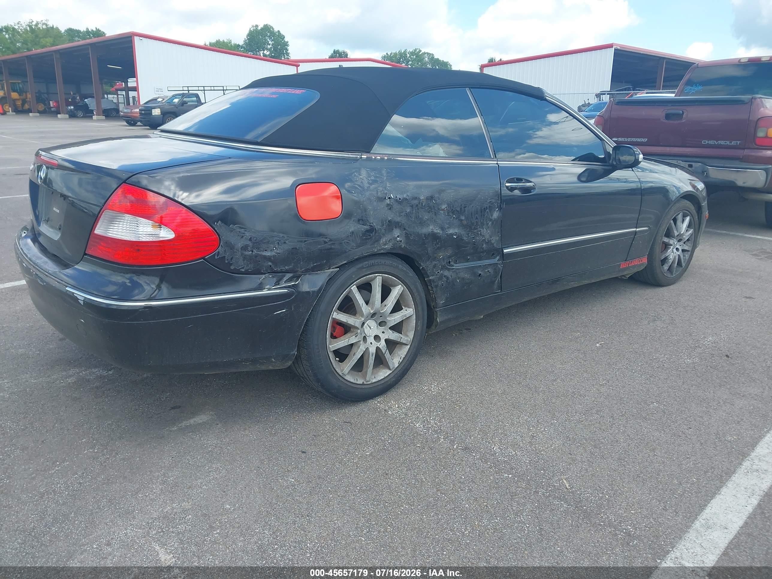 2007 Mercedes-benz Clk 350   Black vin: WDBTK56F87F231301