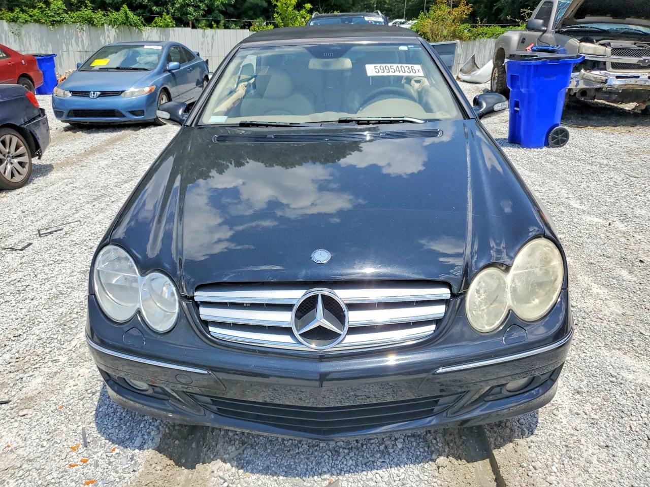 2008 Mercedes-benz Clk 350 Black vin: WDBTK56F88F236094