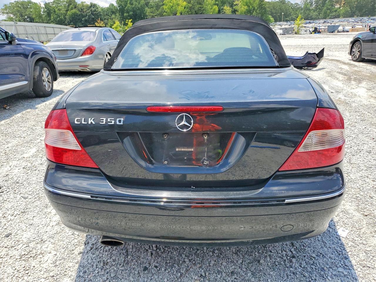 2008 Mercedes-benz Clk 350 Black vin: WDBTK56F88F236094
