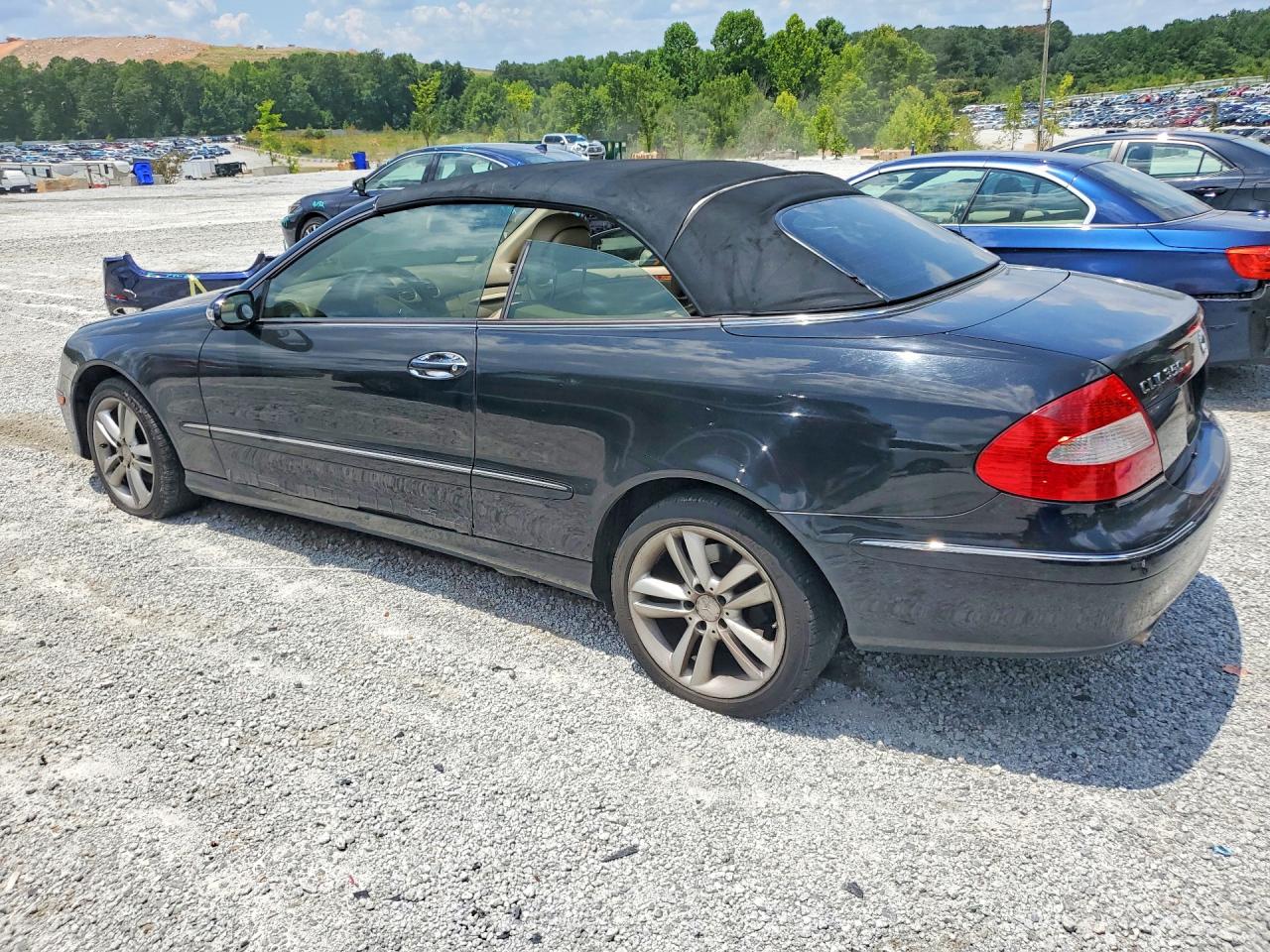 2008 Mercedes-benz Clk 350 Black vin: WDBTK56F88F236094
