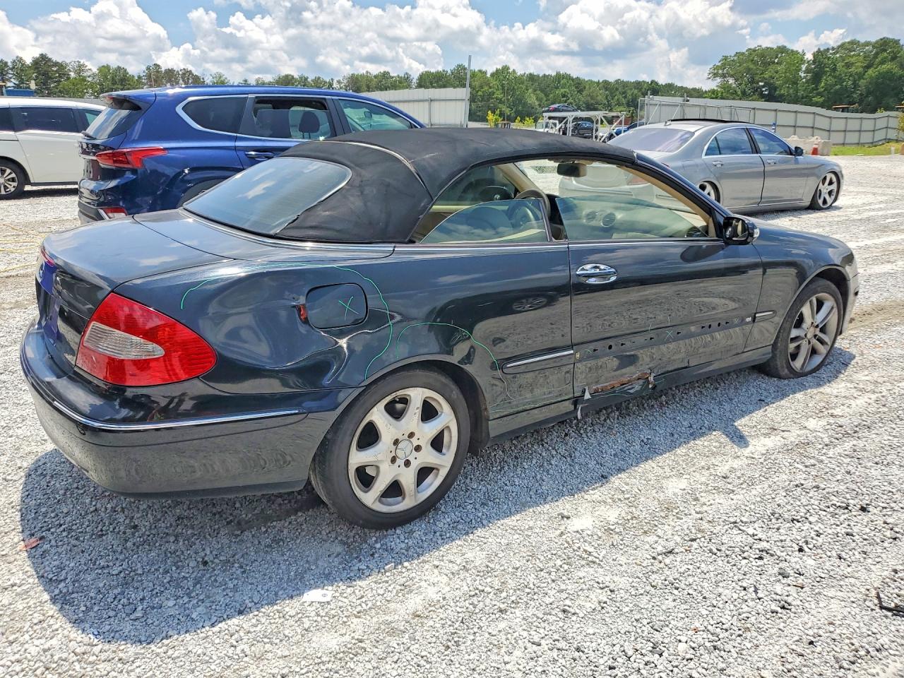 2008 Mercedes-benz Clk 350 Black vin: WDBTK56F88F236094