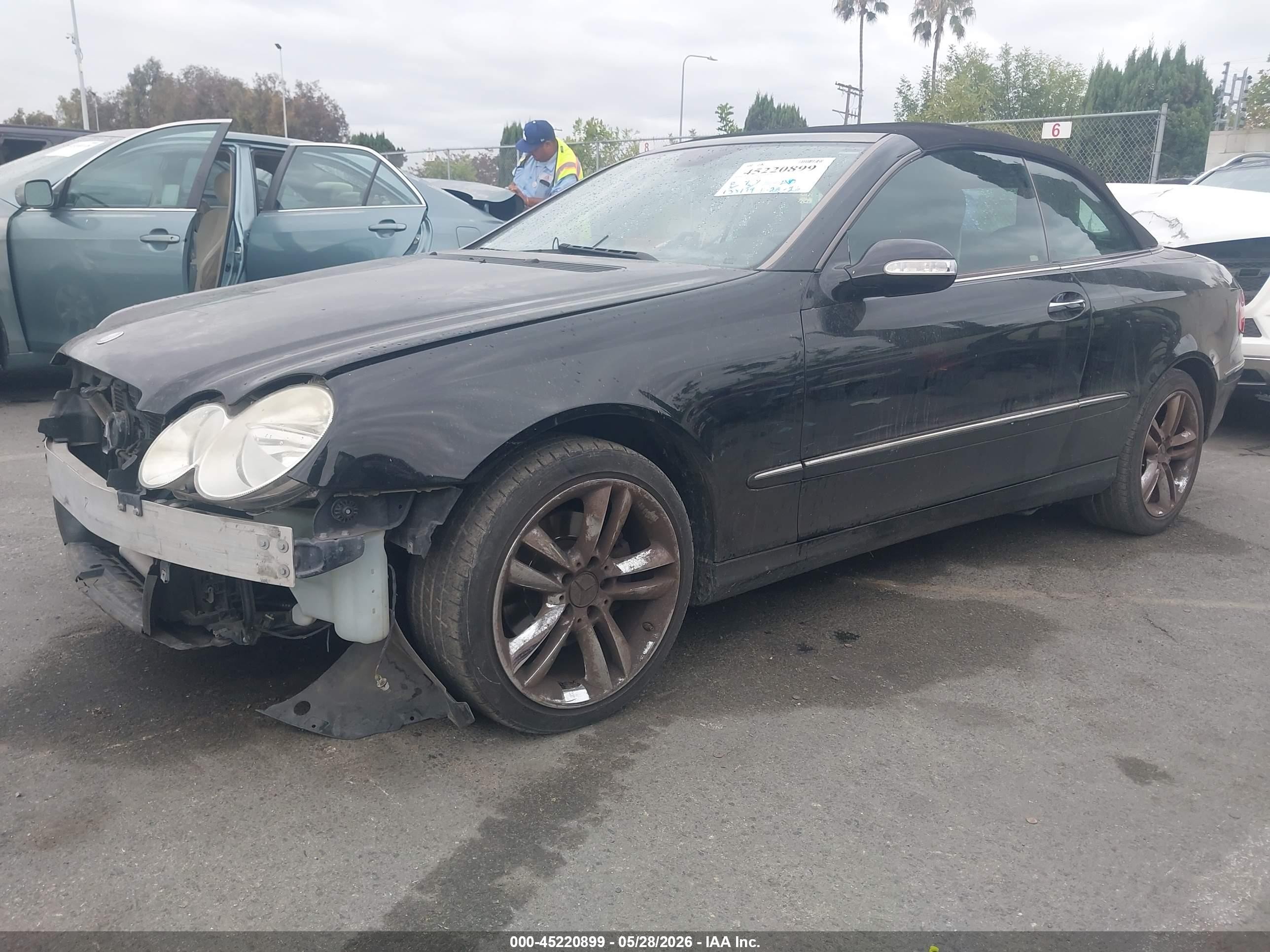 2008 Mercedes-benz Clk 350   Black vin: WDBTK56F88F256085