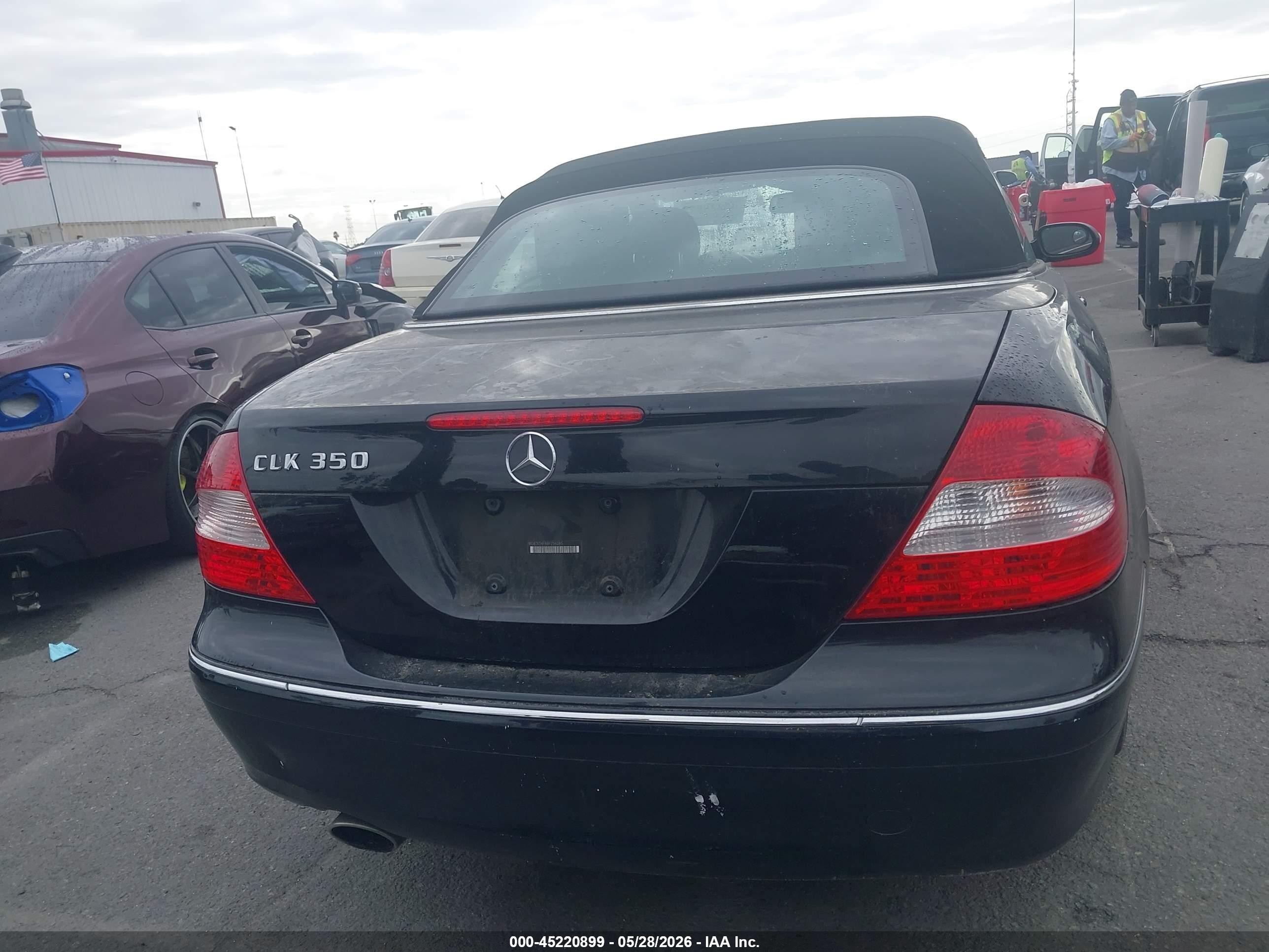 2008 Mercedes-benz Clk 350   Black vin: WDBTK56F88F256085