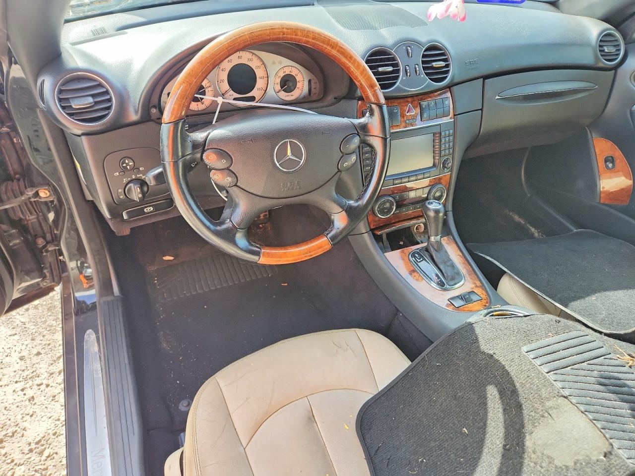 2009 Mercedes-benz Clk 350 Black vin: WDBTK56F89F266990