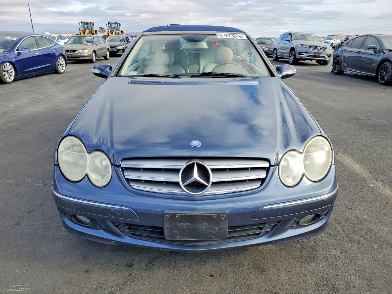 2007 Mercedes-benz Clk 350 Blue vin: WDBTK56F97T081541