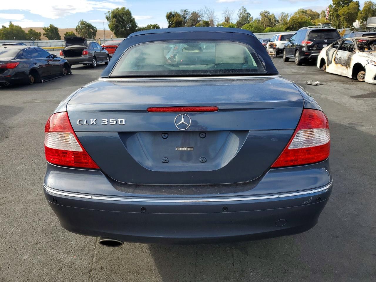 2007 Mercedes-benz Clk 350 Blue vin: WDBTK56F97T081541