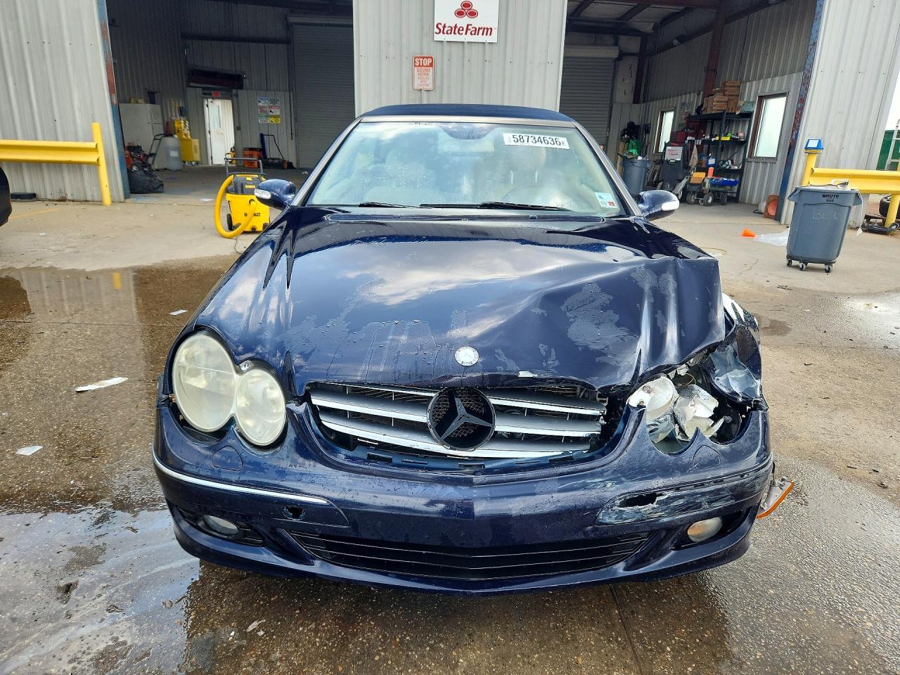 2009 Mercedes-benz Clk 350 Blue vin: WDBTK56FX9T104277