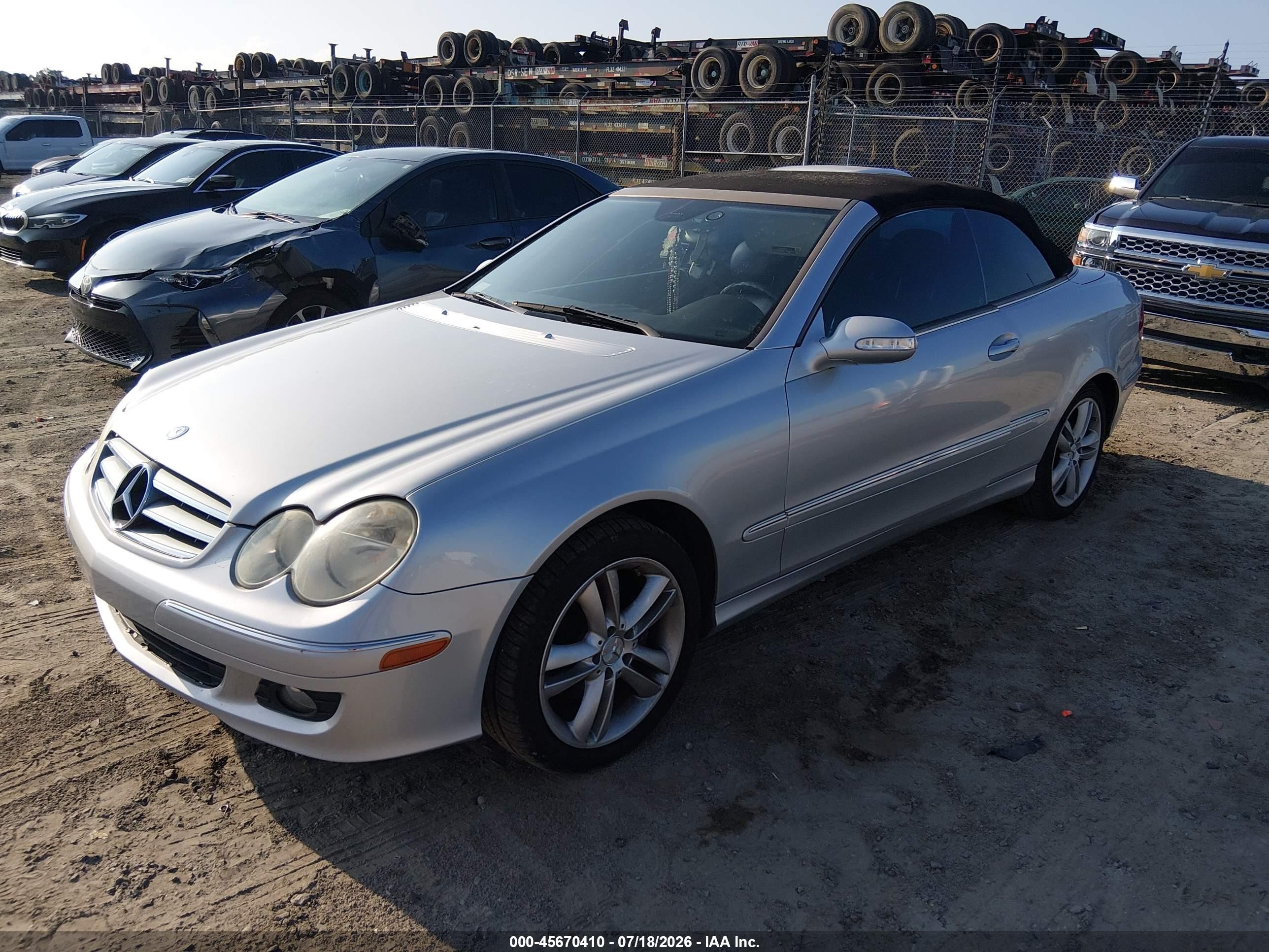 2006 Mercedes-benz Clk 350 Silver vin: WDBTK56G06T056034