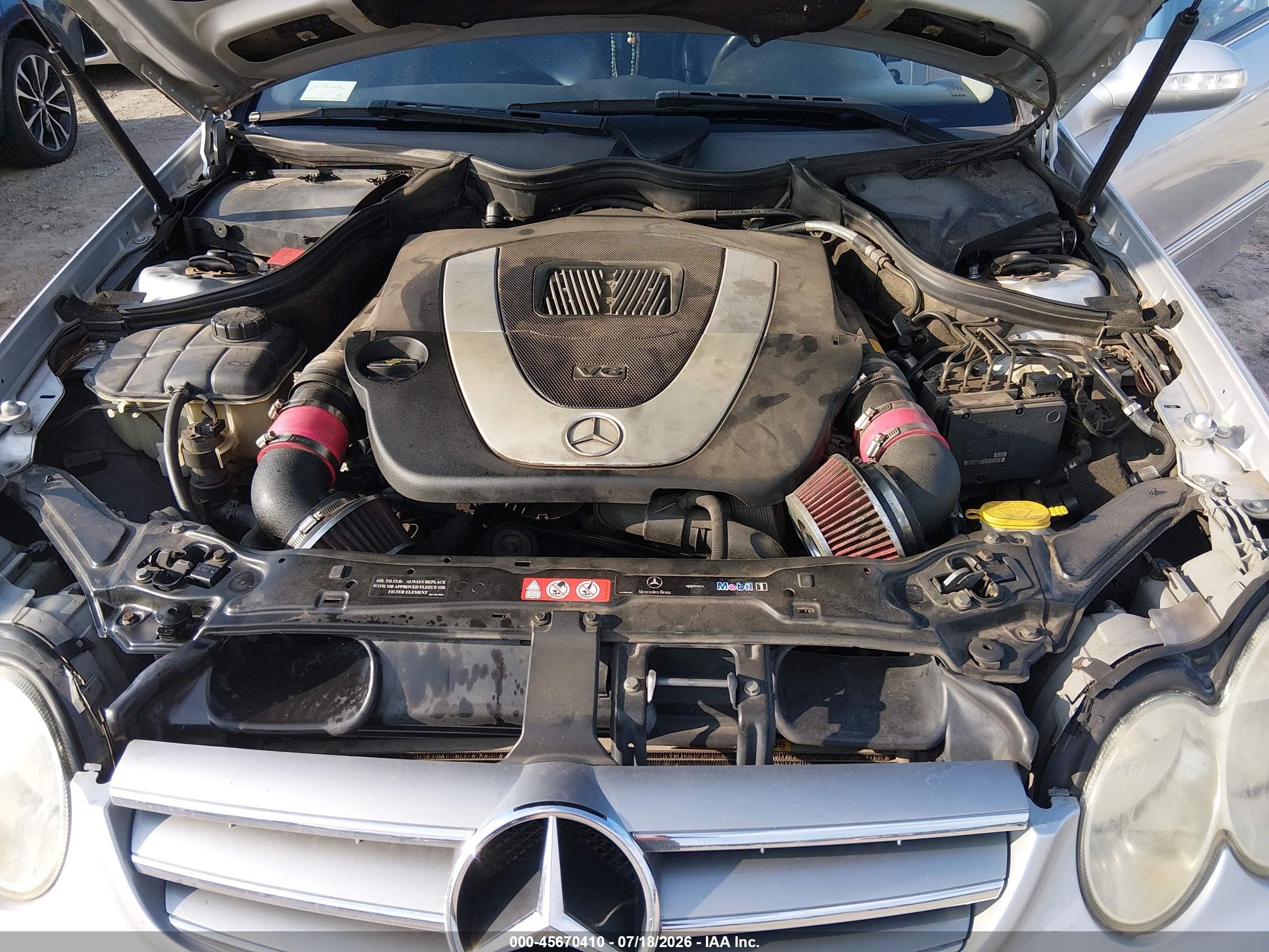 2006 Mercedes-benz Clk 350 Silver vin: WDBTK56G06T056034