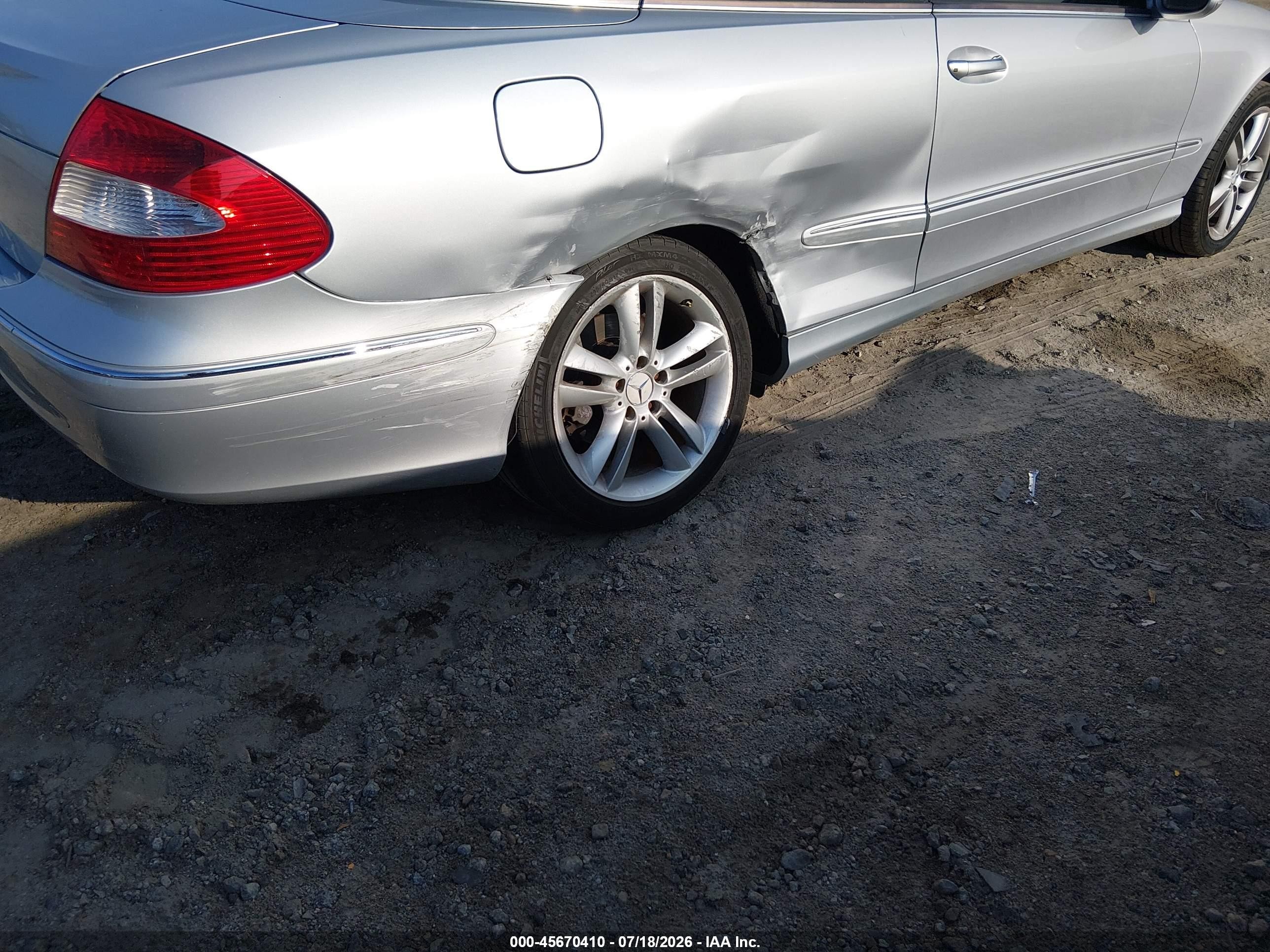 2006 Mercedes-benz Clk 350 Silver vin: WDBTK56G06T056034