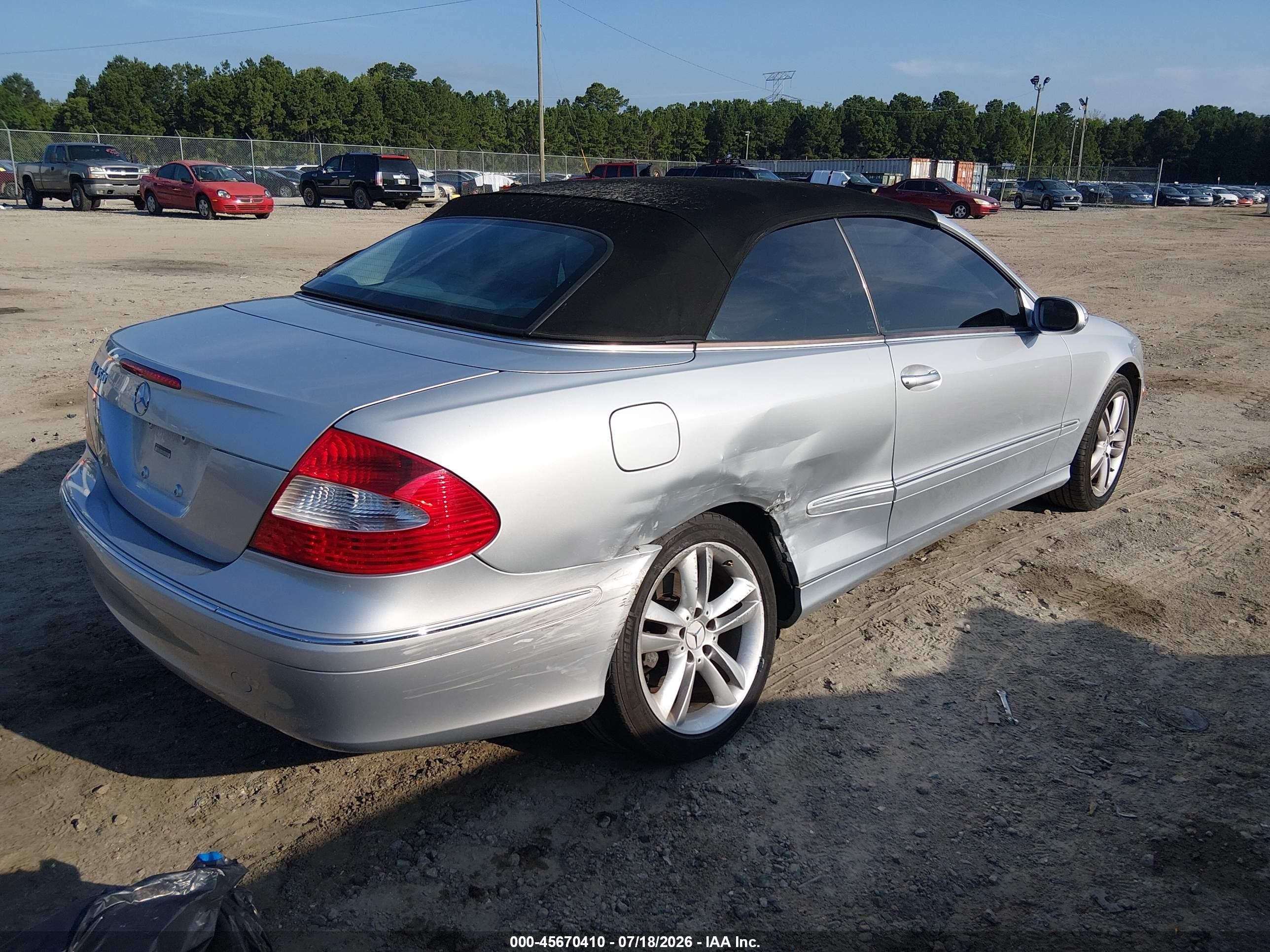 2006 Mercedes-benz Clk 350 Silver vin: WDBTK56G06T056034