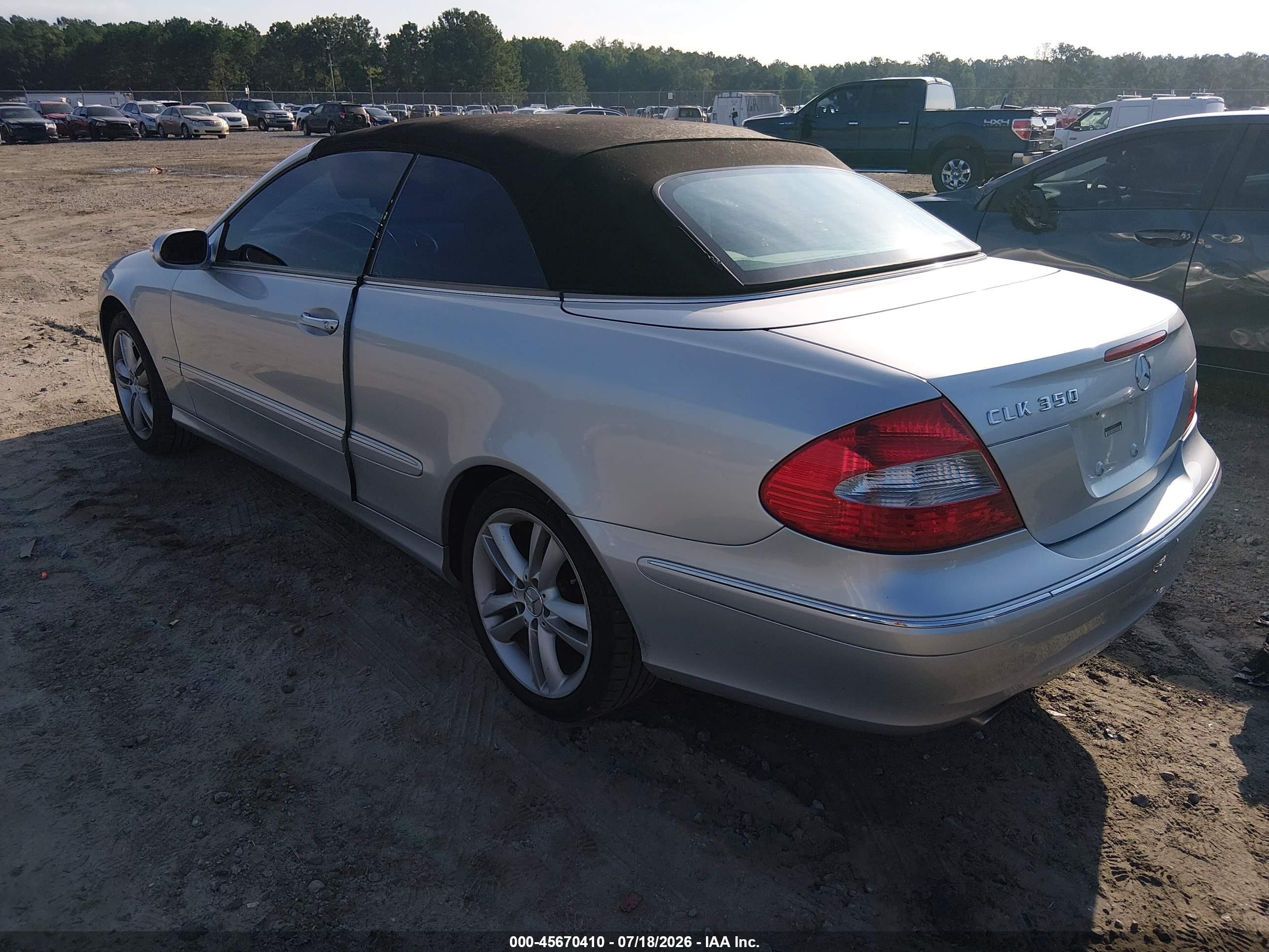 2006 Mercedes-benz Clk 350 Silver vin: WDBTK56G06T056034