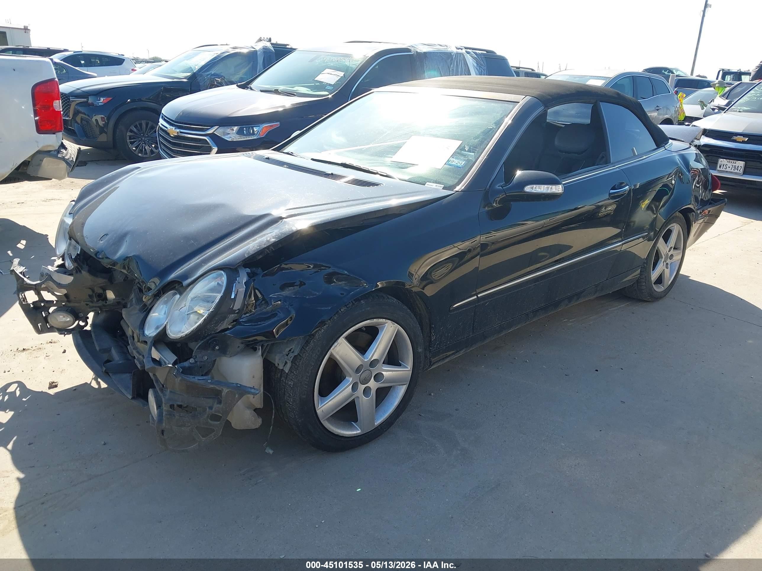 2006 Mercedes-benz Clk 350   Black vin: WDBTK56G06T061489