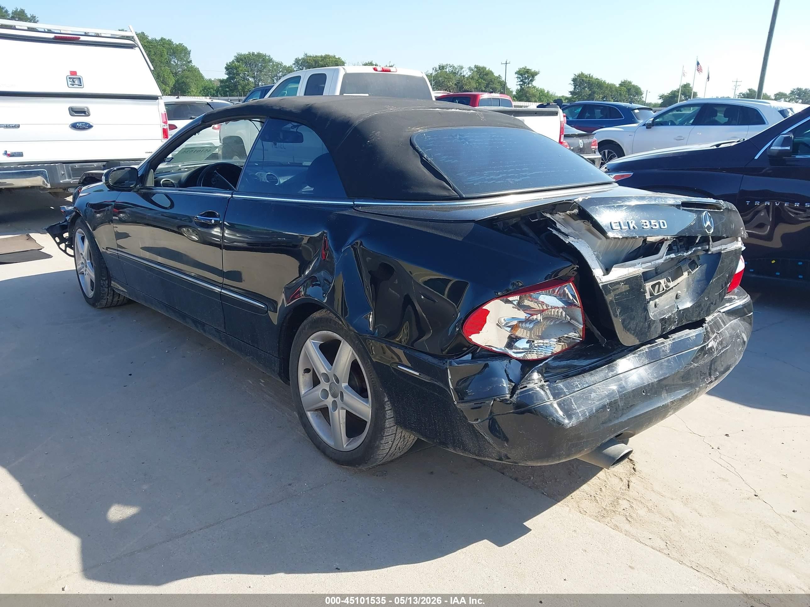 2006 Mercedes-benz Clk 350   Black vin: WDBTK56G06T061489
