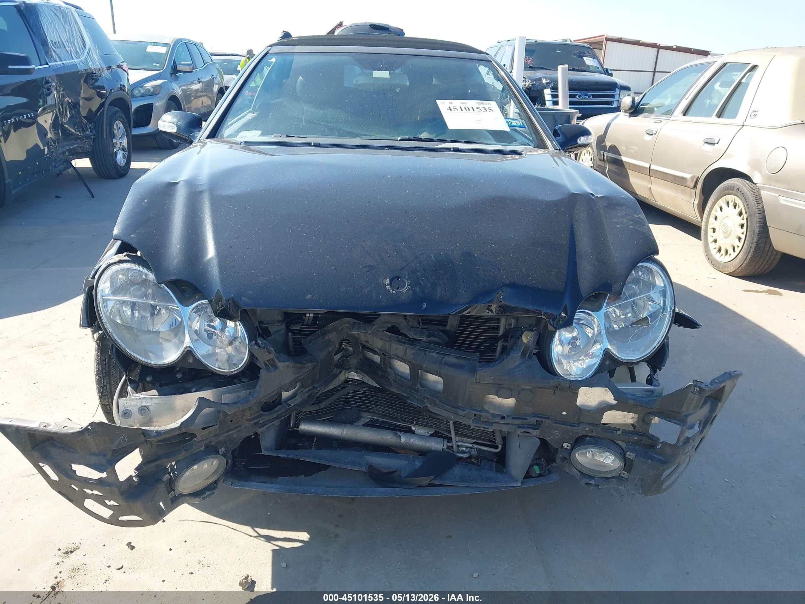 2006 Mercedes-benz Clk 350   Black vin: WDBTK56G06T061489
