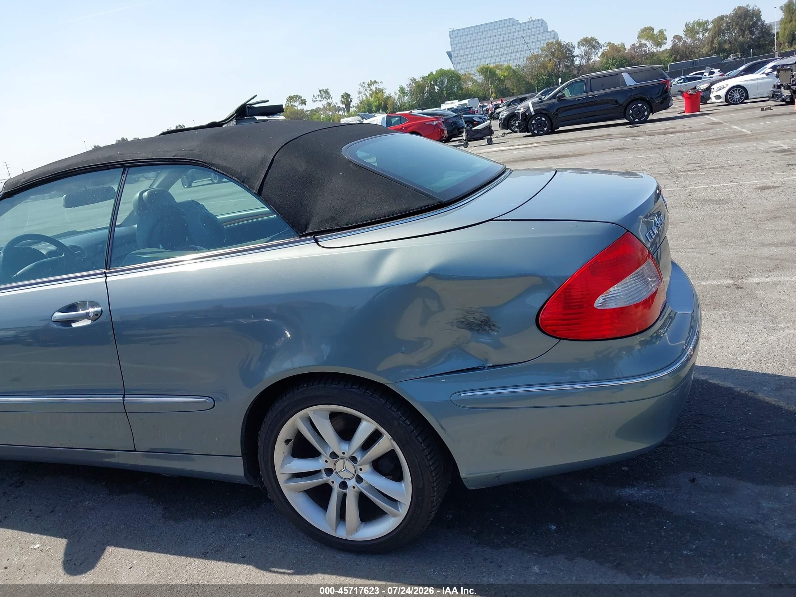 2006 Mercedes-benz Clk 350 Light Blue vin: WDBTK56G06T064411