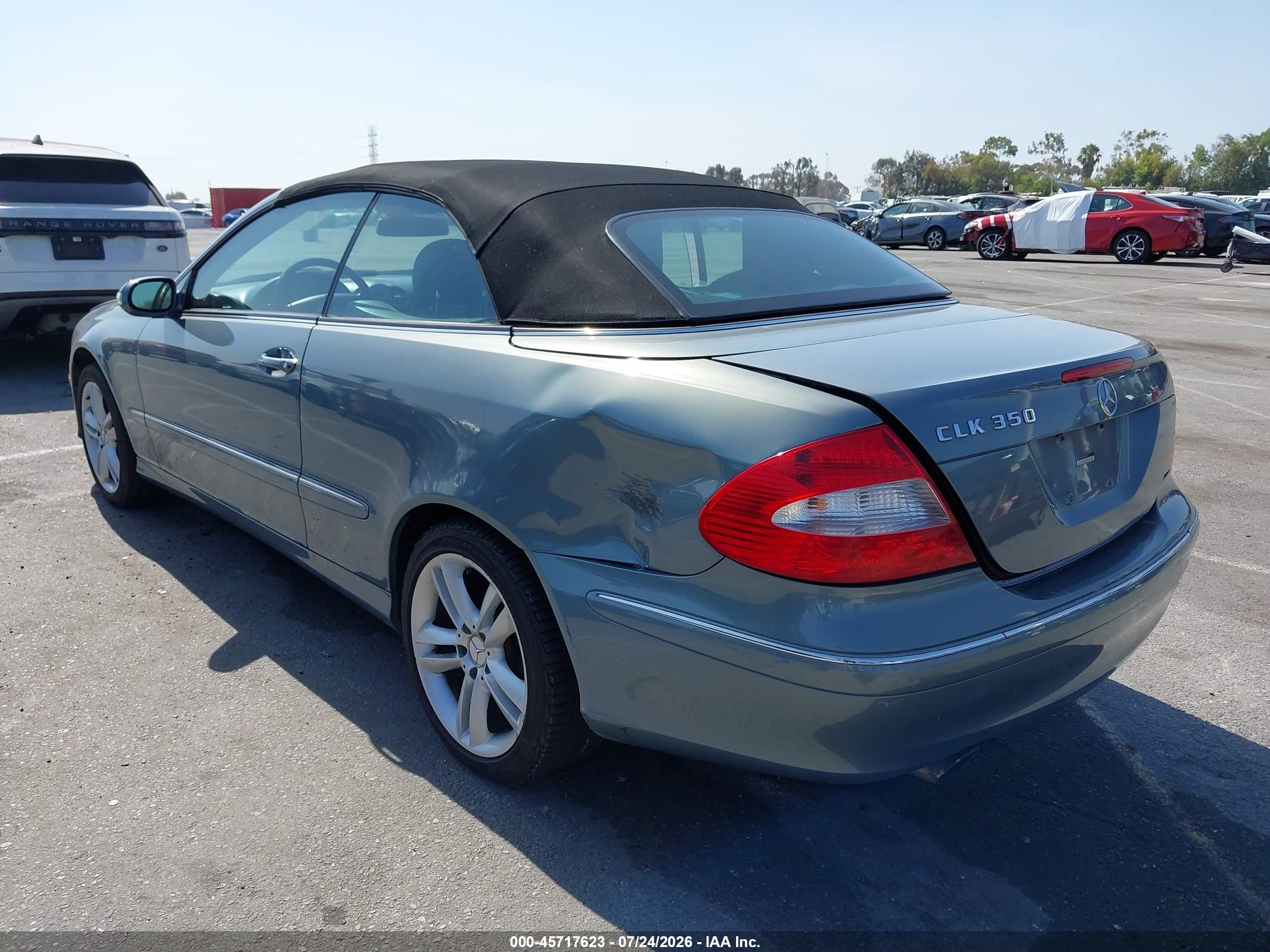 2006 Mercedes-benz Clk 350 Light Blue vin: WDBTK56G06T064411