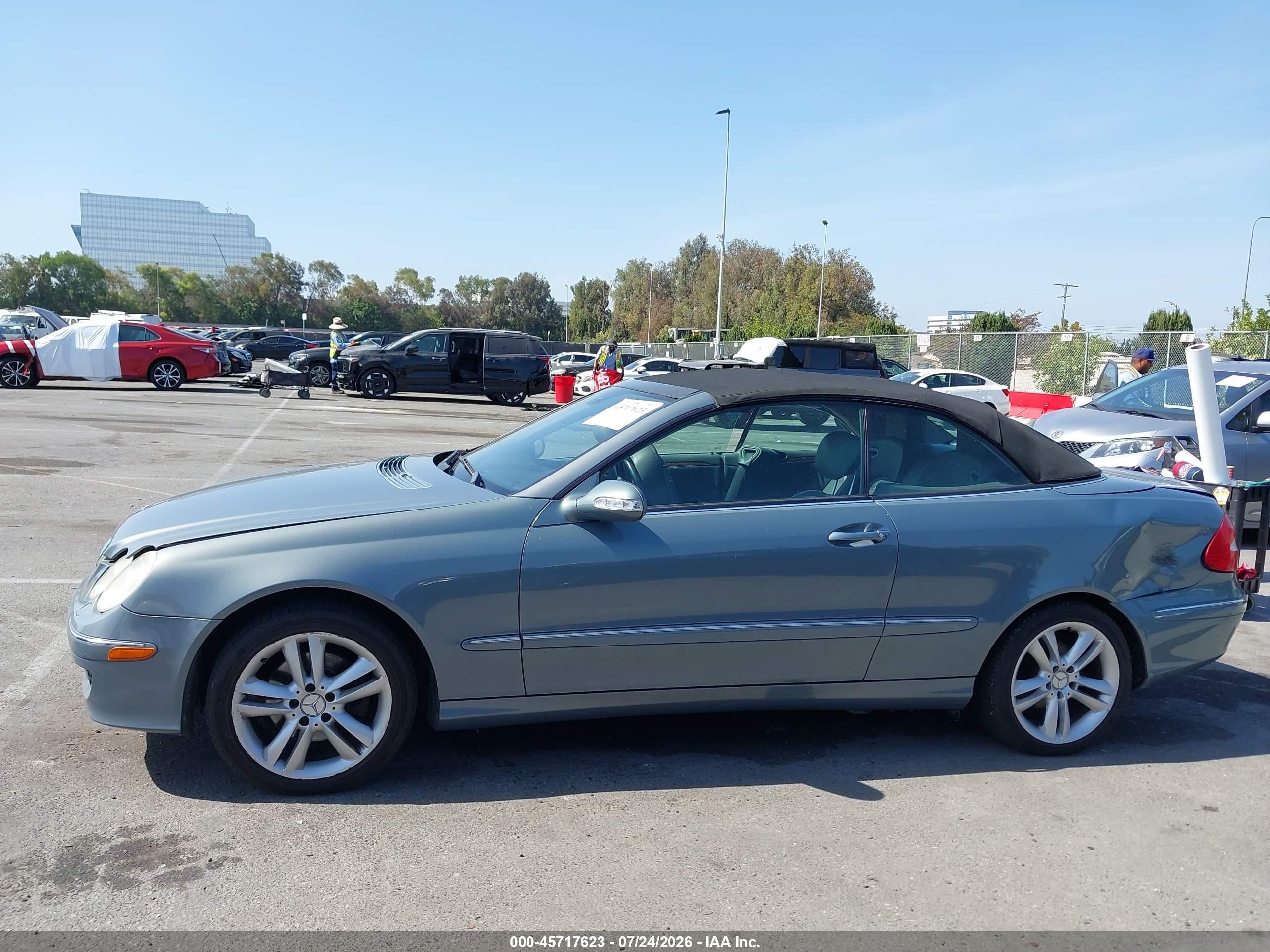 2006 Mercedes-benz Clk 350 Light Blue vin: WDBTK56G06T064411