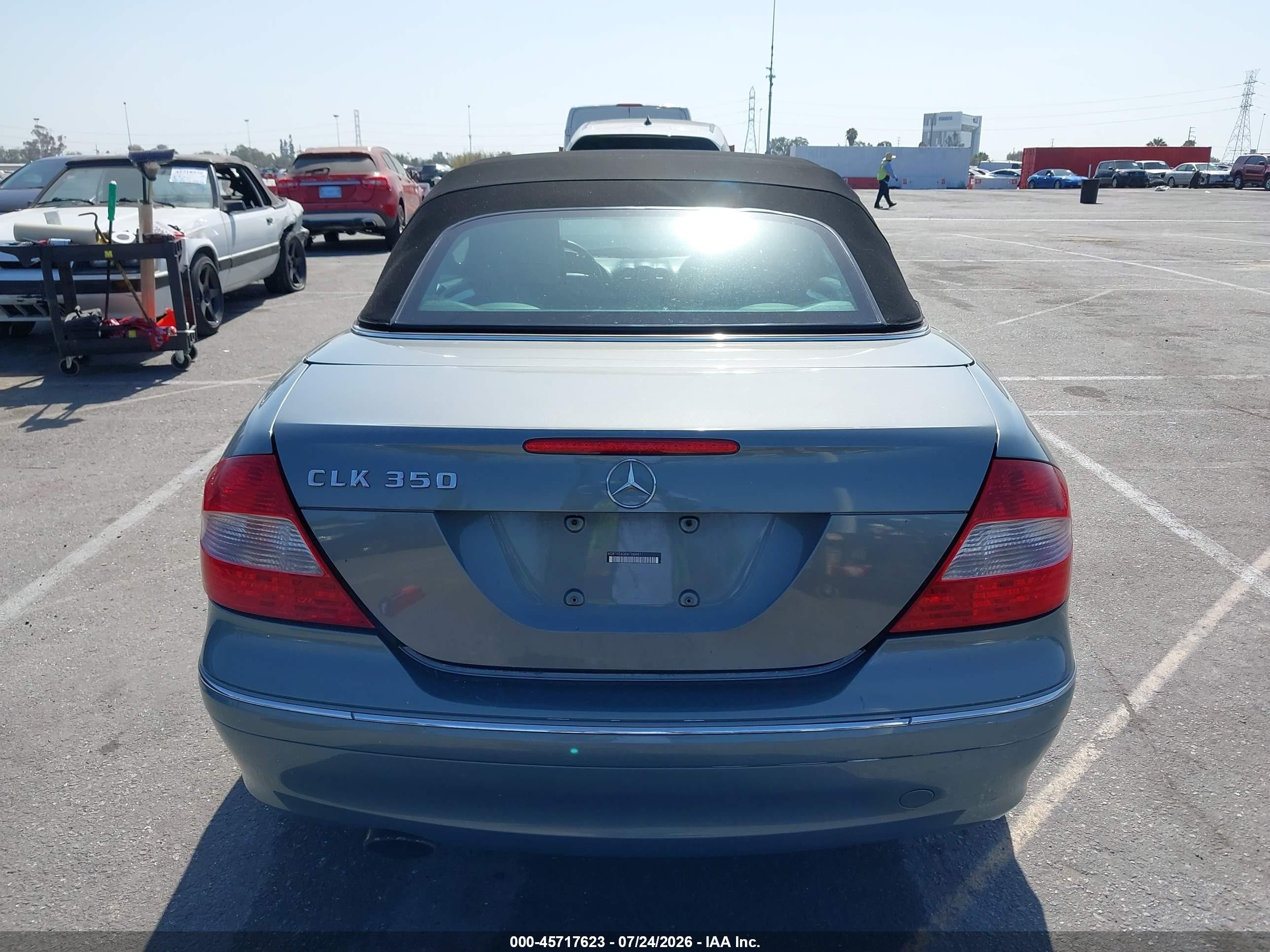 2006 Mercedes-benz Clk 350 Light Blue vin: WDBTK56G06T064411