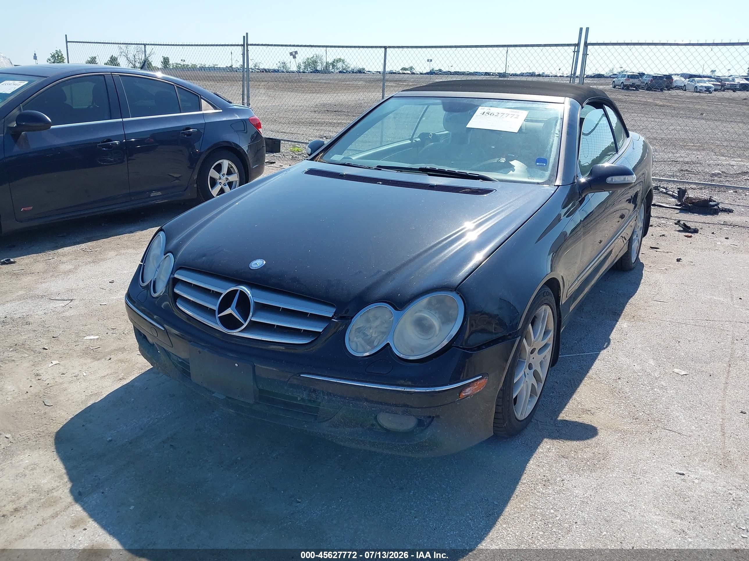 2008 Mercedes-benz Clk 350 Black vin: WDBTK56G08T089991