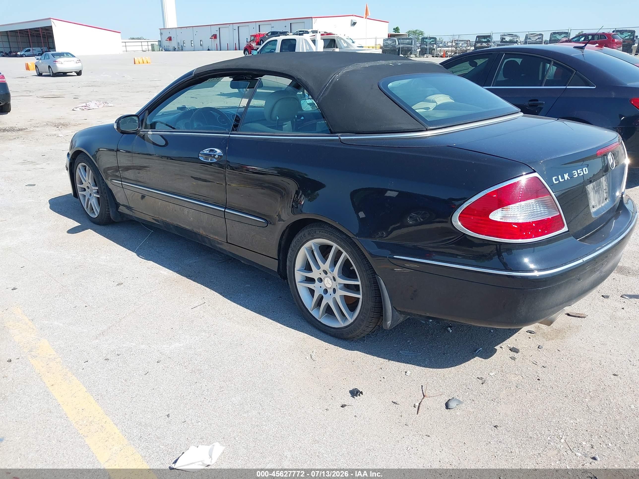 2008 Mercedes-benz Clk 350 Black vin: WDBTK56G08T089991