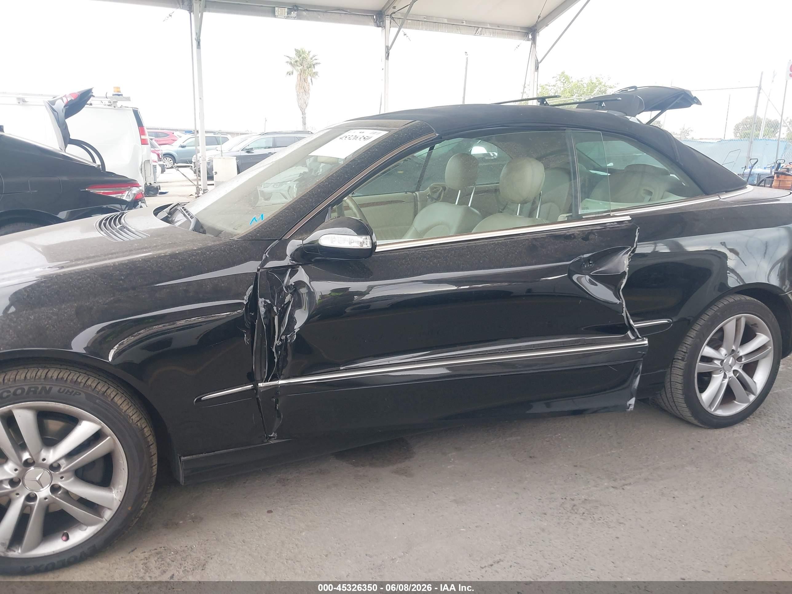 2006 Mercedes-benz Clk 350   Black vin: WDBTK56G16T064126