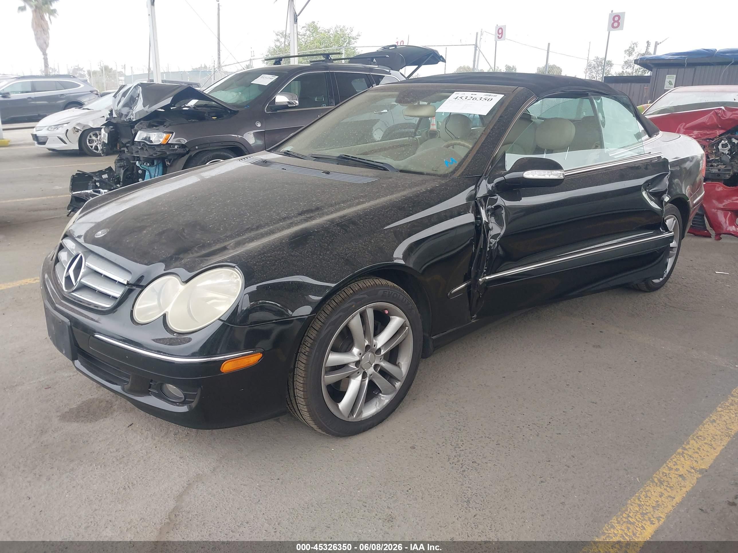 2006 Mercedes-benz Clk 350   Black vin: WDBTK56G16T064126
