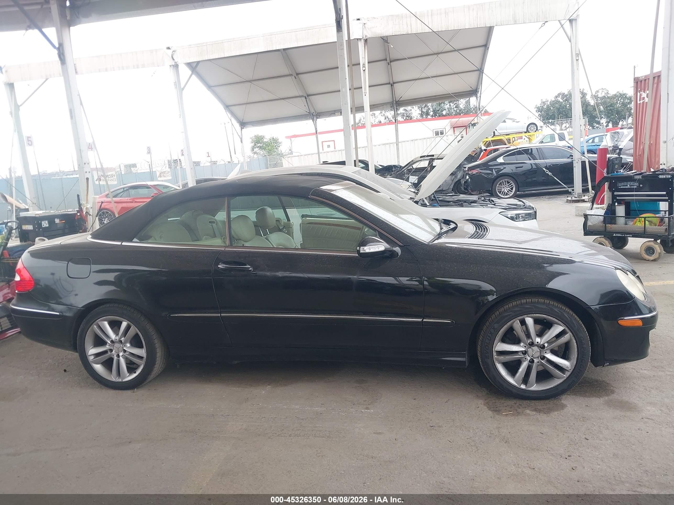2006 Mercedes-benz Clk 350   Black vin: WDBTK56G16T064126