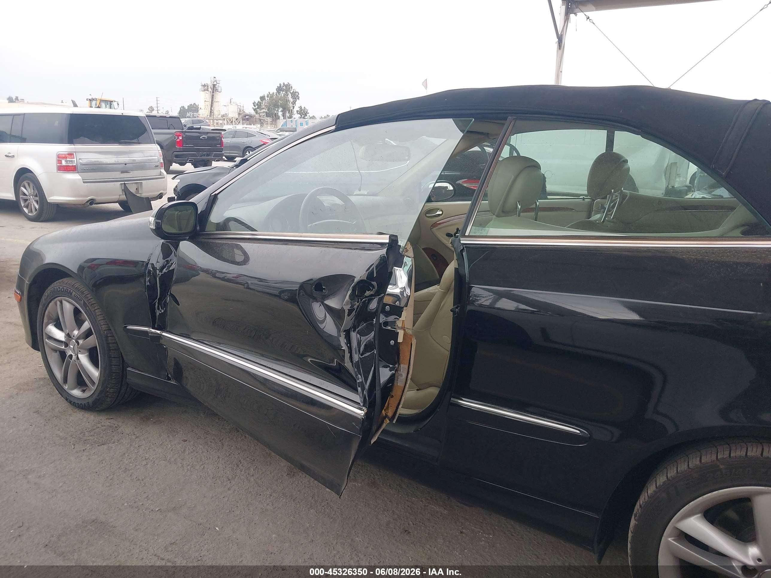 2006 Mercedes-benz Clk 350   Black vin: WDBTK56G16T064126