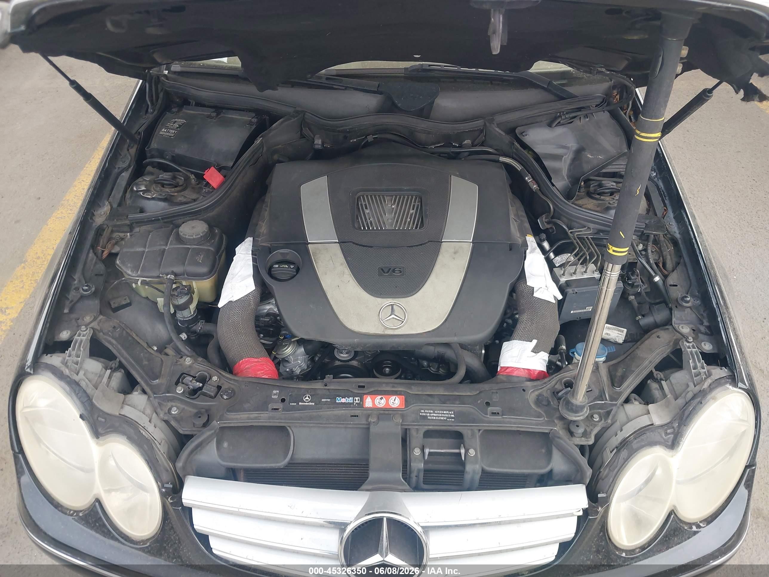 2006 Mercedes-benz Clk 350   Black vin: WDBTK56G16T064126