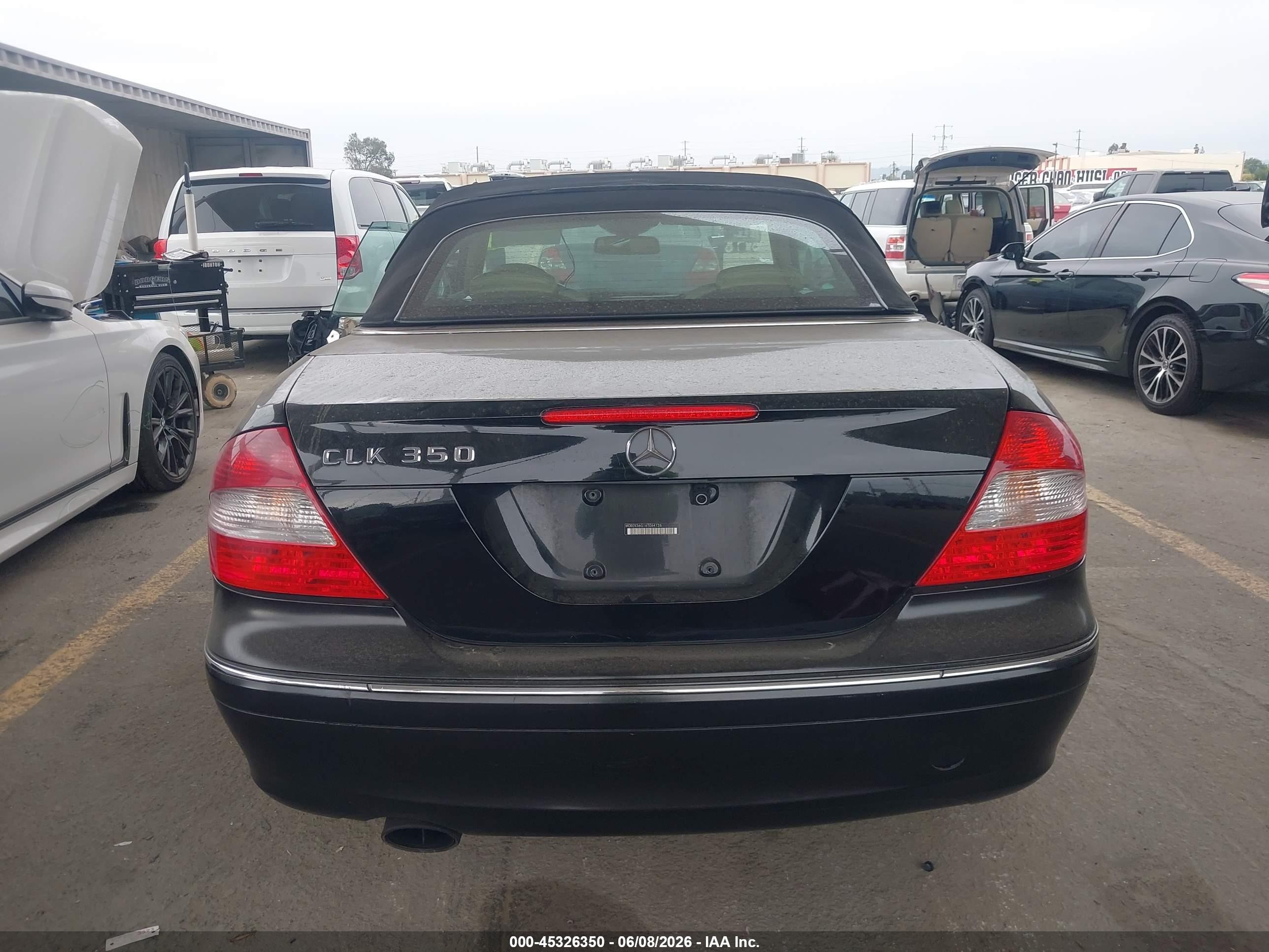 2006 Mercedes-benz Clk 350   Black vin: WDBTK56G16T064126