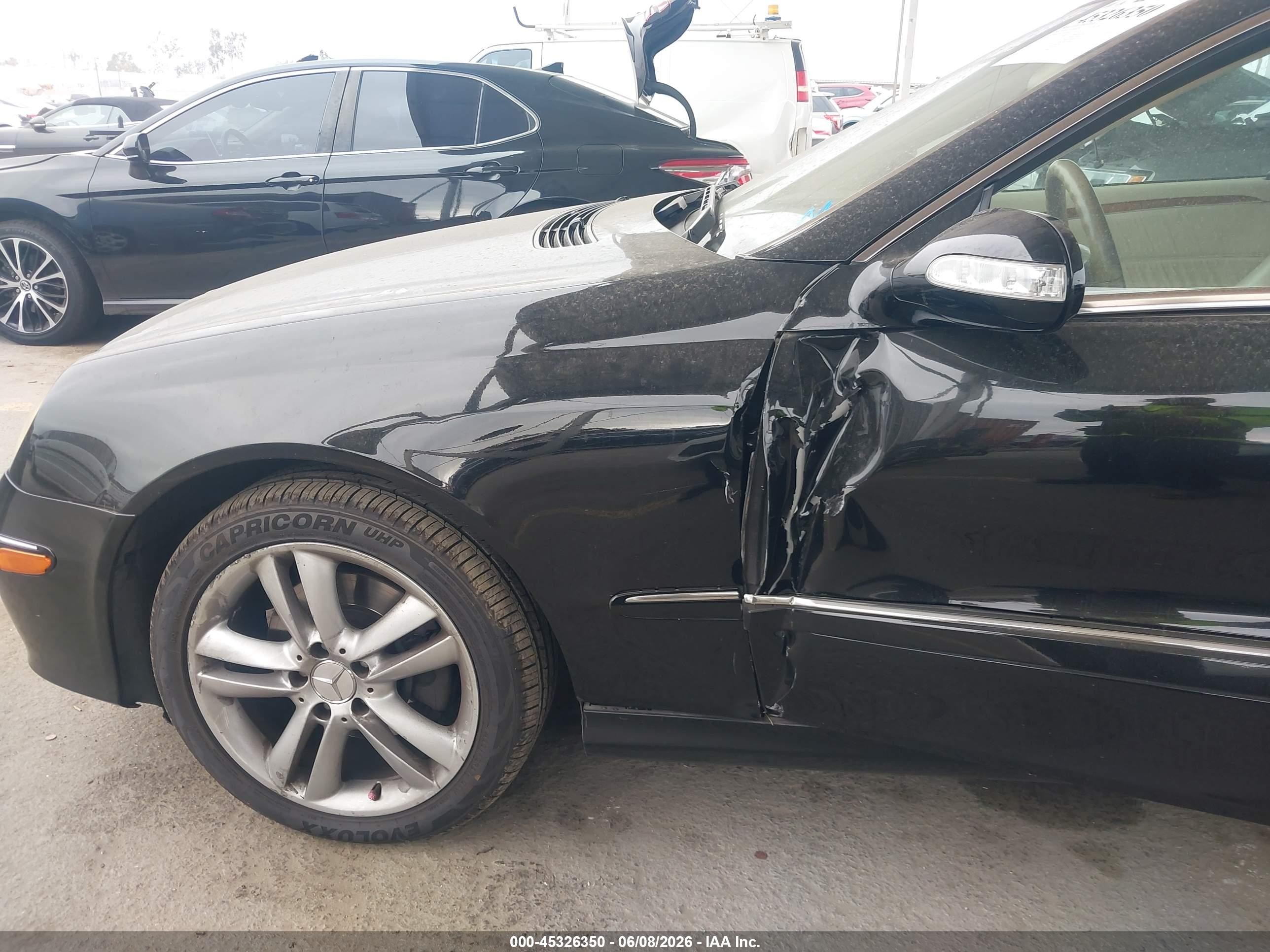 2006 Mercedes-benz Clk 350   Black vin: WDBTK56G16T064126