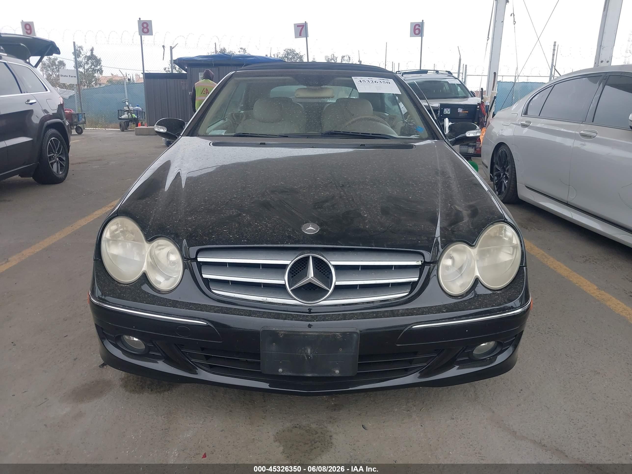 2006 Mercedes-benz Clk 350   Black vin: WDBTK56G16T064126