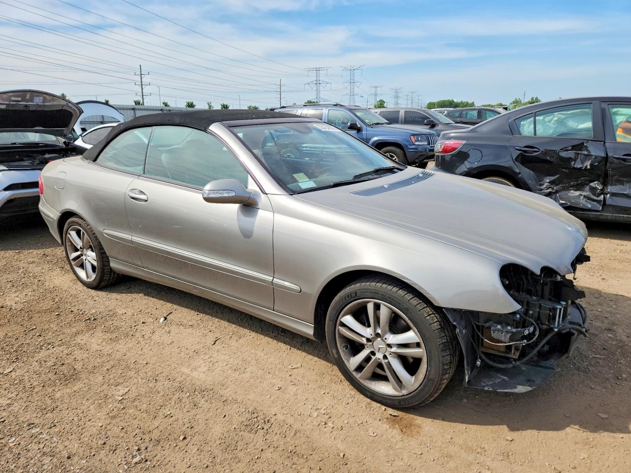 2006 Mercedes-benz Clk 350 Silver vin: WDBTK56G26T068542