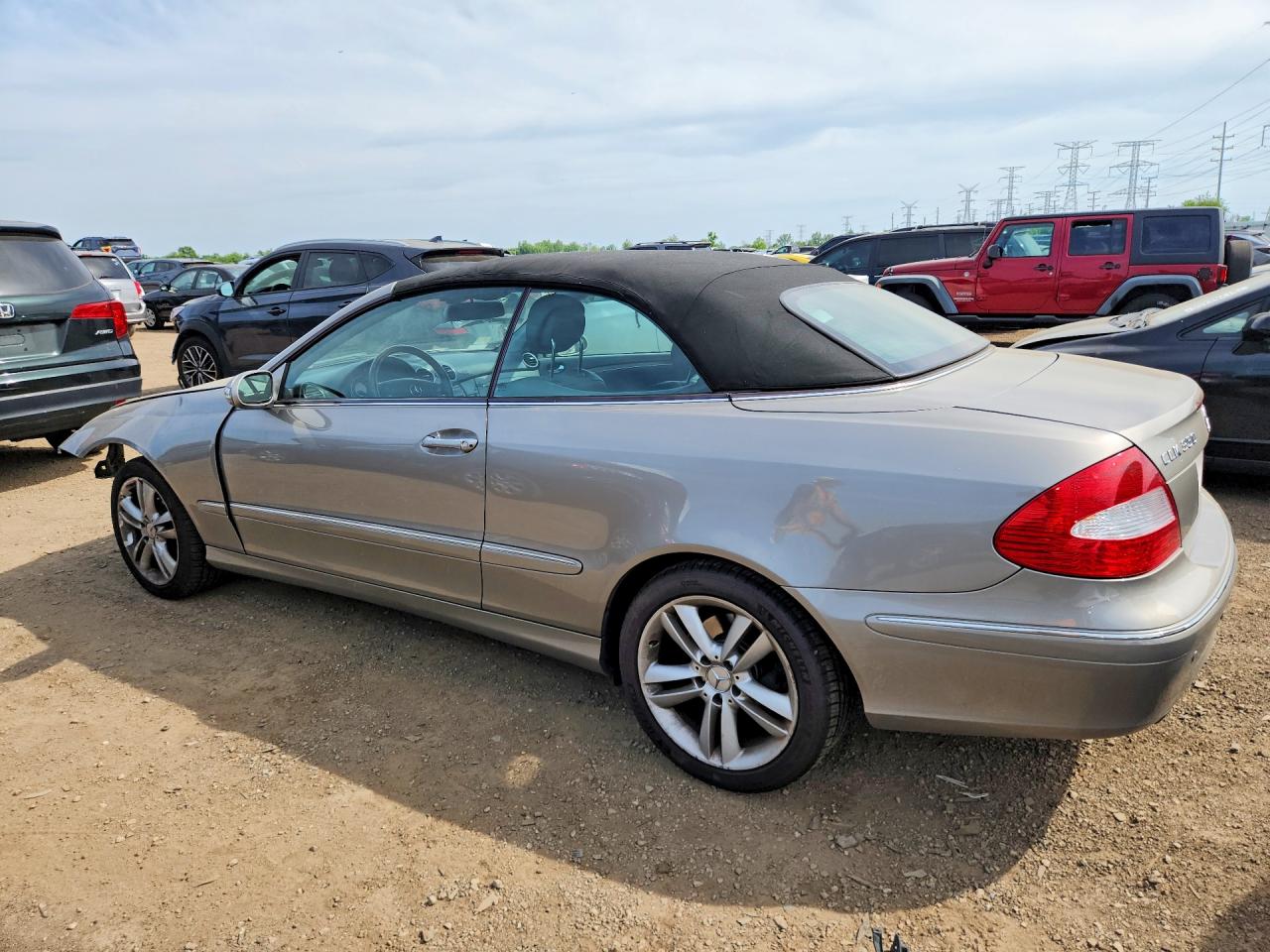 2006 Mercedes-benz Clk 350 Silver vin: WDBTK56G26T068542
