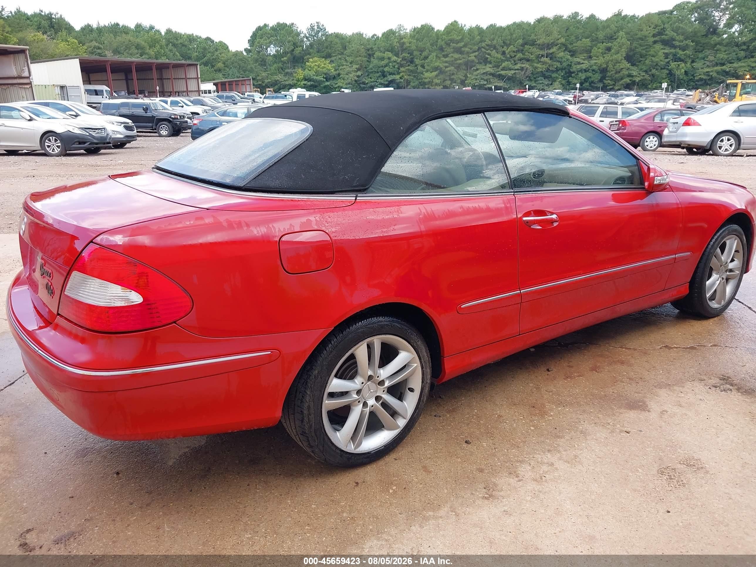 2006 Mercedes-benz Clk 350   Red vin: WDBTK56G46T072494