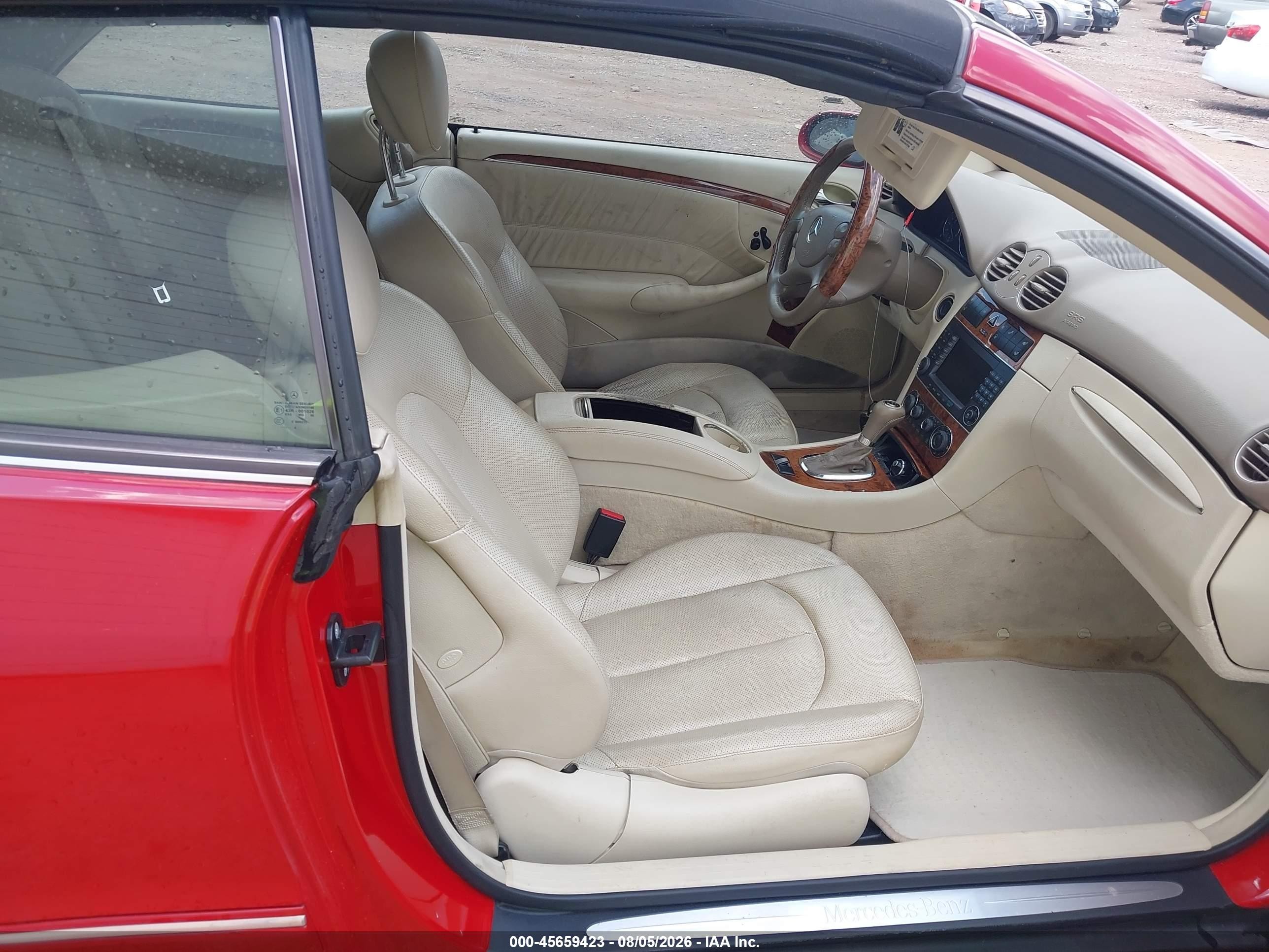 2006 Mercedes-benz Clk 350   Red vin: WDBTK56G46T072494