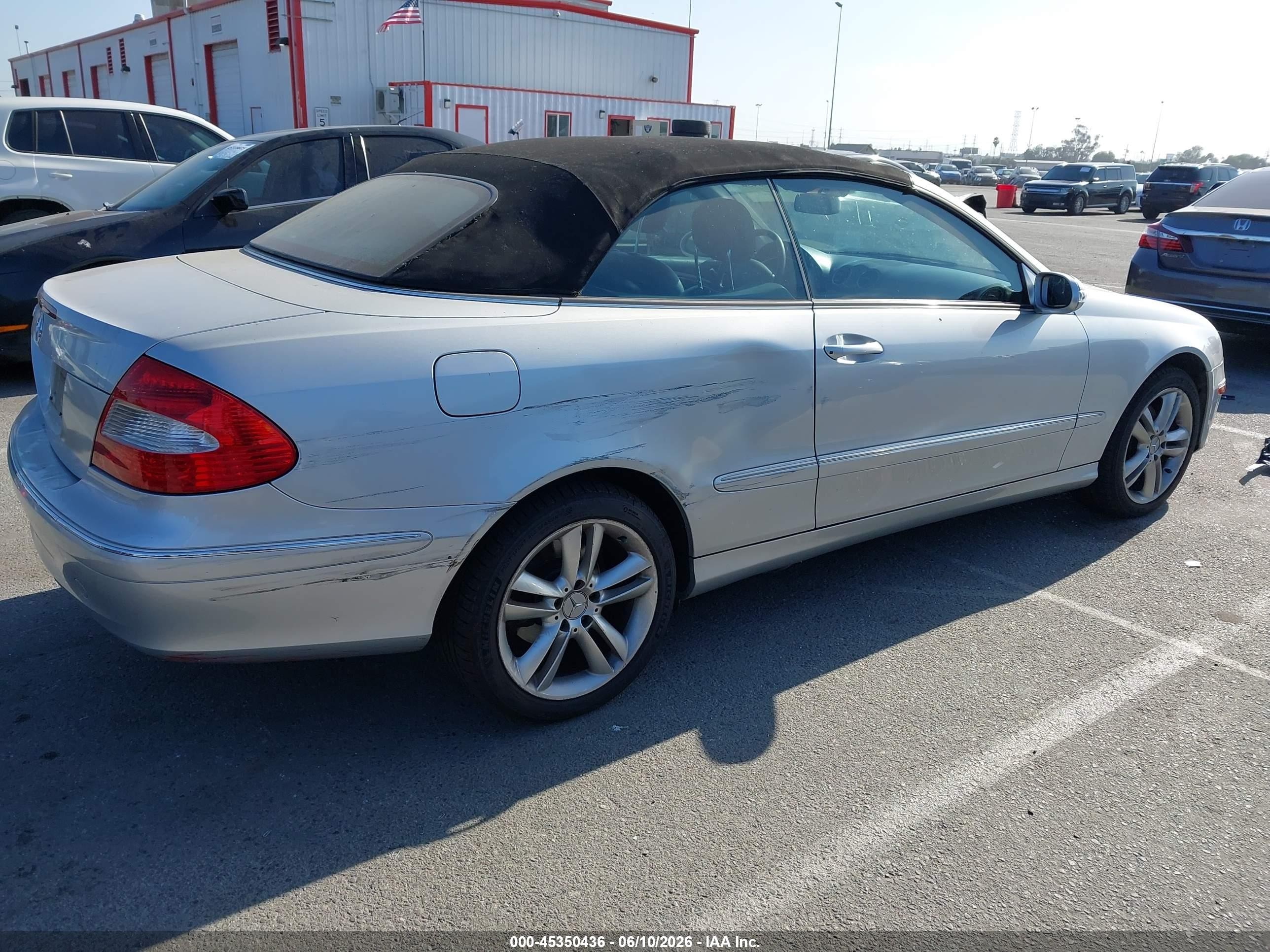 2007 Mercedes-benz Clk 350 Silver vin: WDBTK56G57F208681