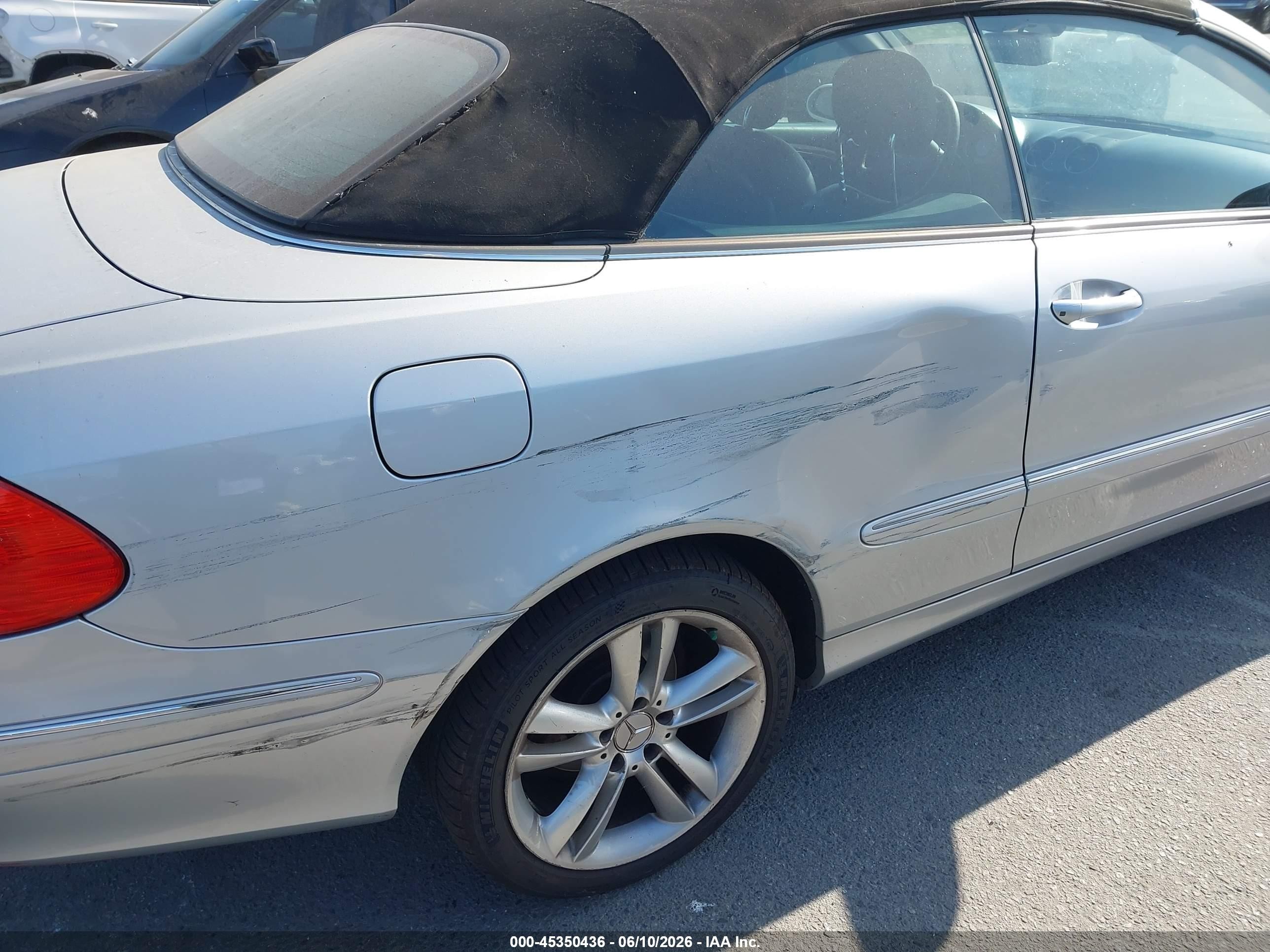 2007 Mercedes-benz Clk 350 Silver vin: WDBTK56G57F208681