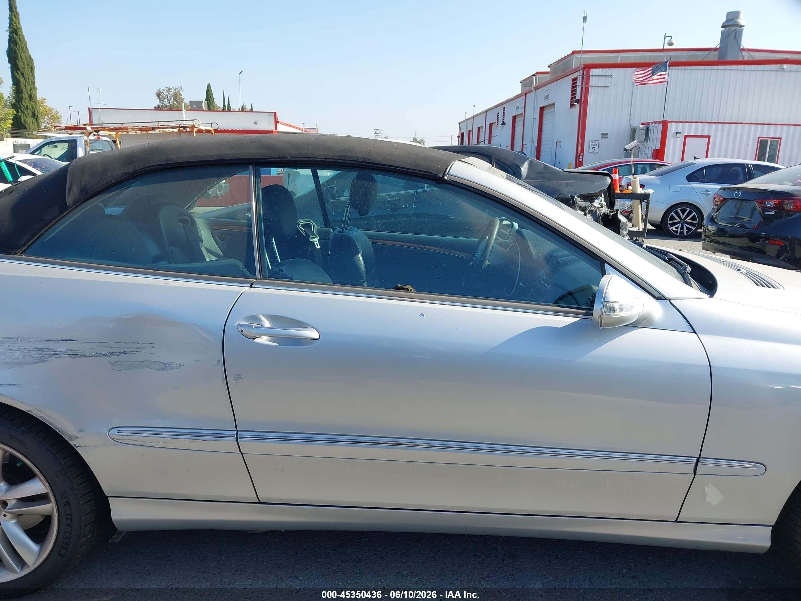 2007 Mercedes-benz Clk 350 Silver vin: WDBTK56G57F208681
